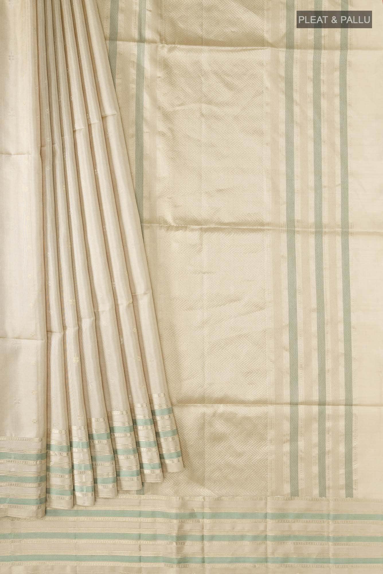 Beige Soft Silk Saree