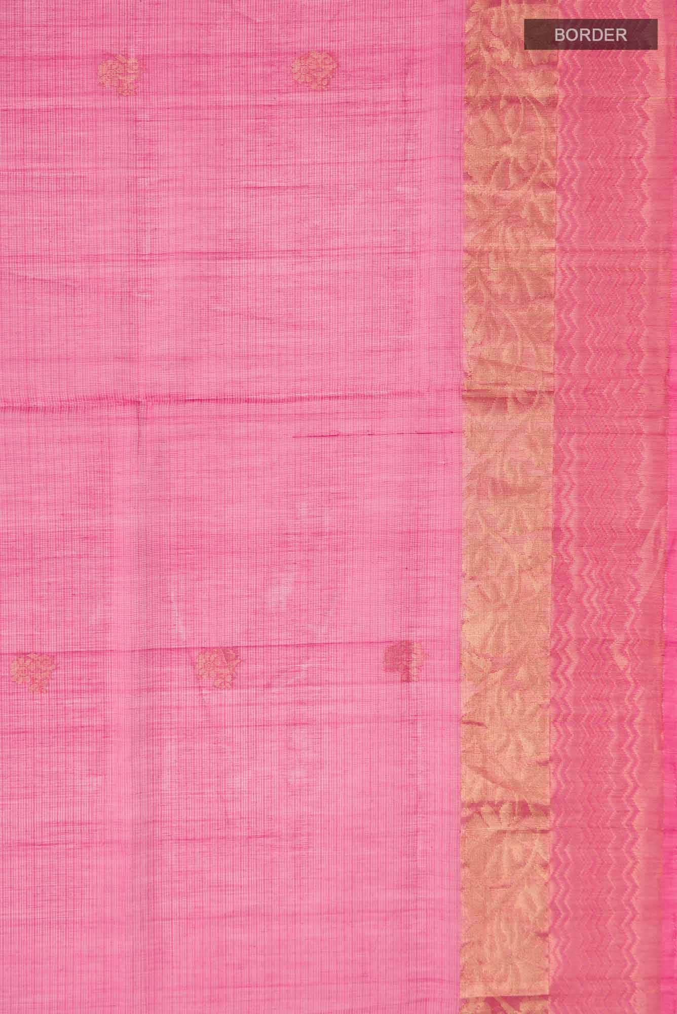 Pink Silk Cotton Saree