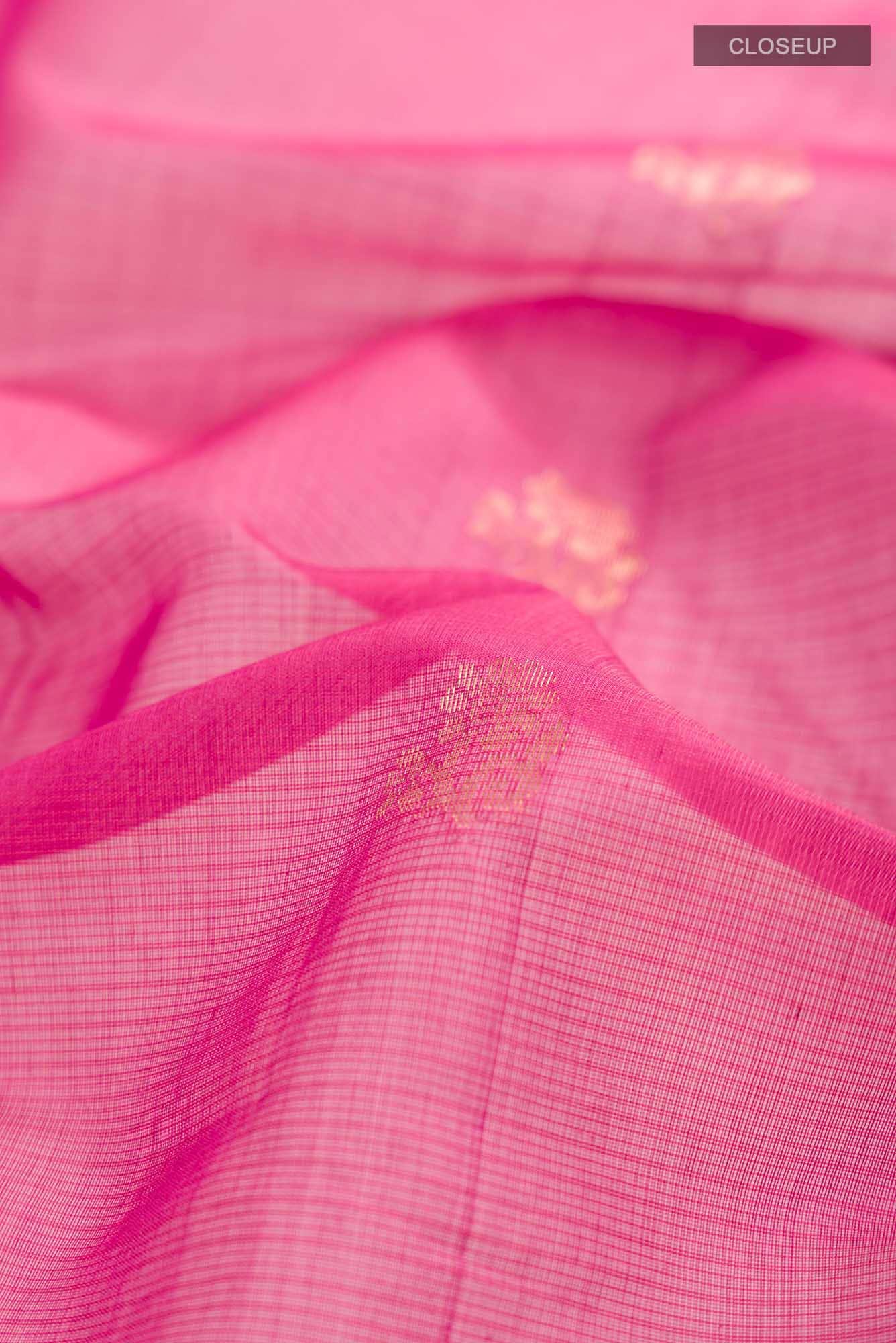 Pink Silk Cotton Saree