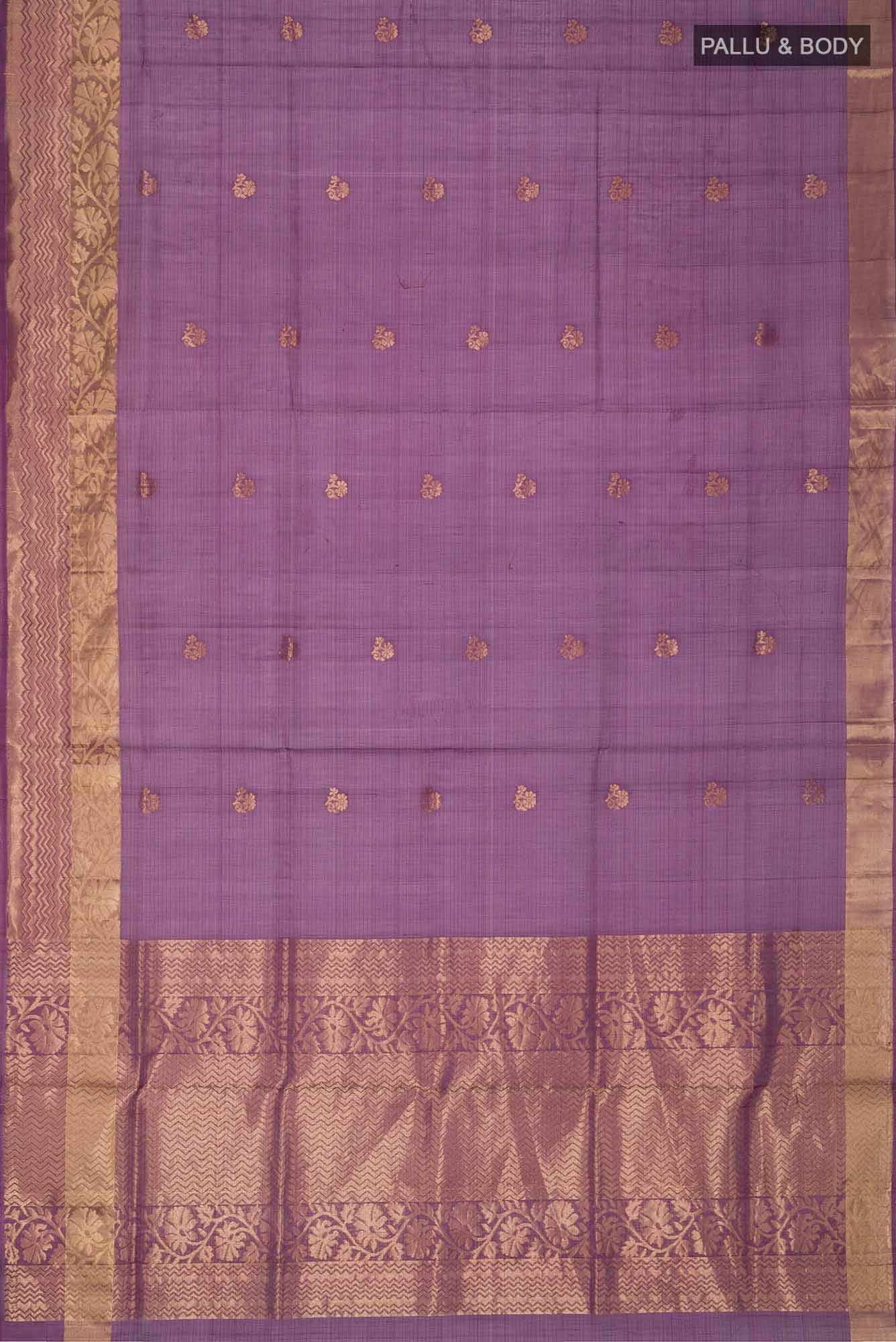 Purple Silk Cotton Saree