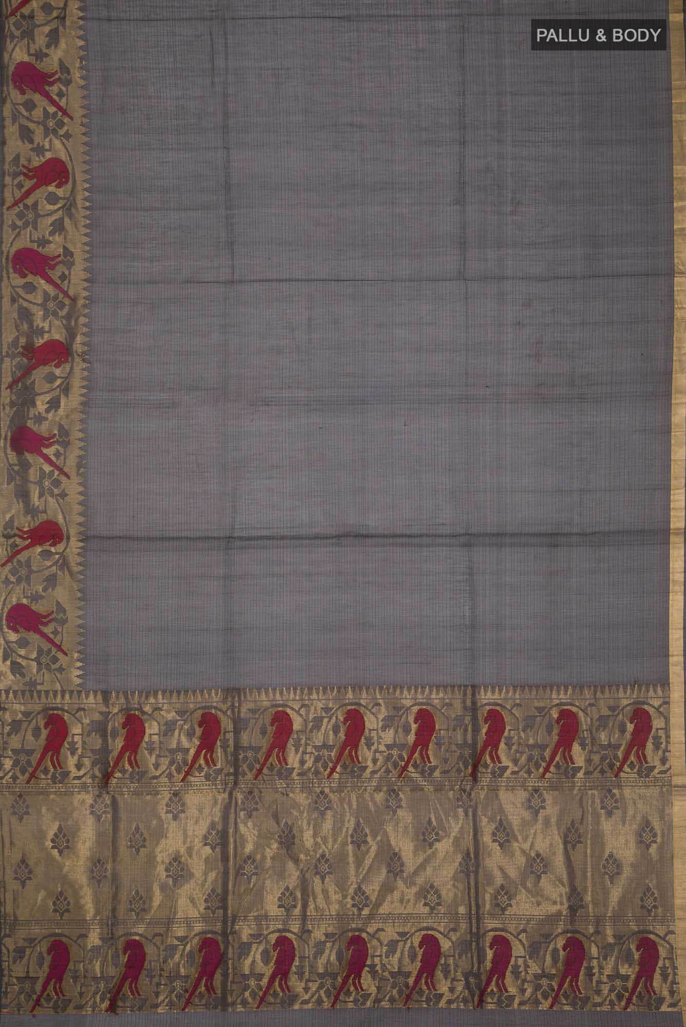 Black Silk Cotton Saree