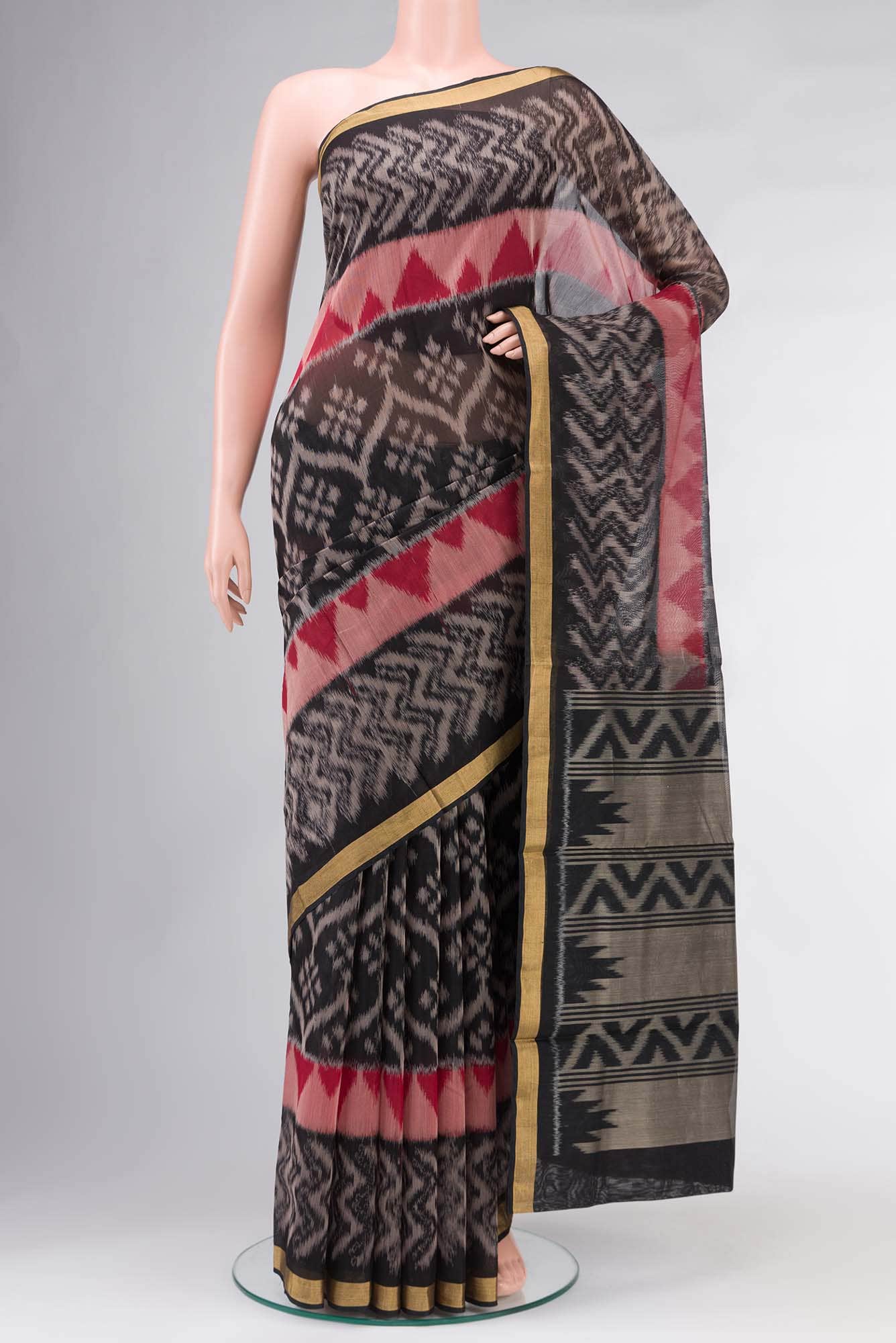Black Silk Cotton Saree