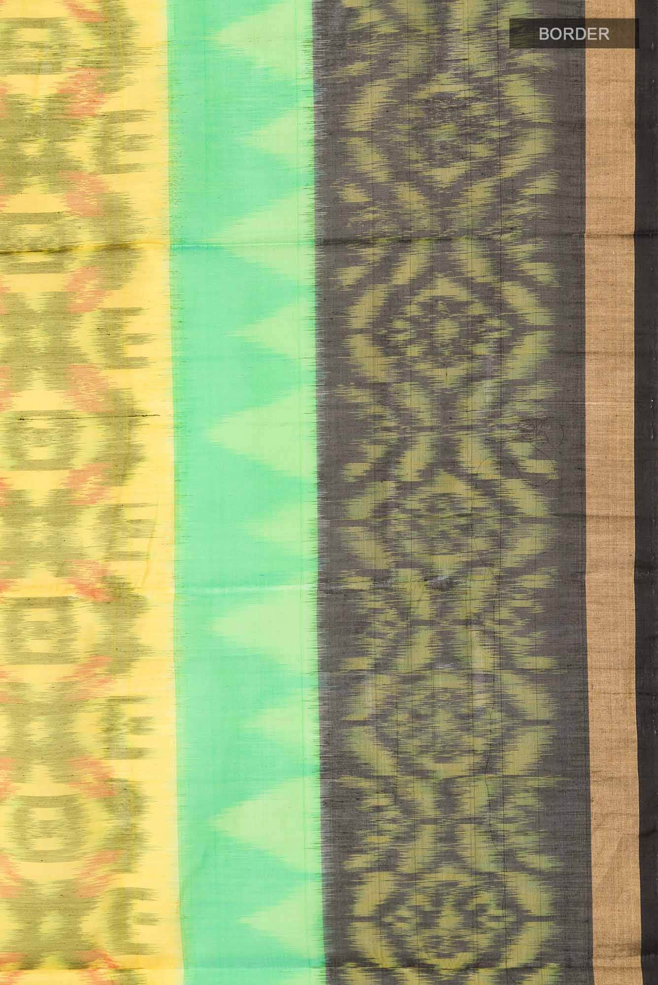 Yellow Silk Cotton Saree
