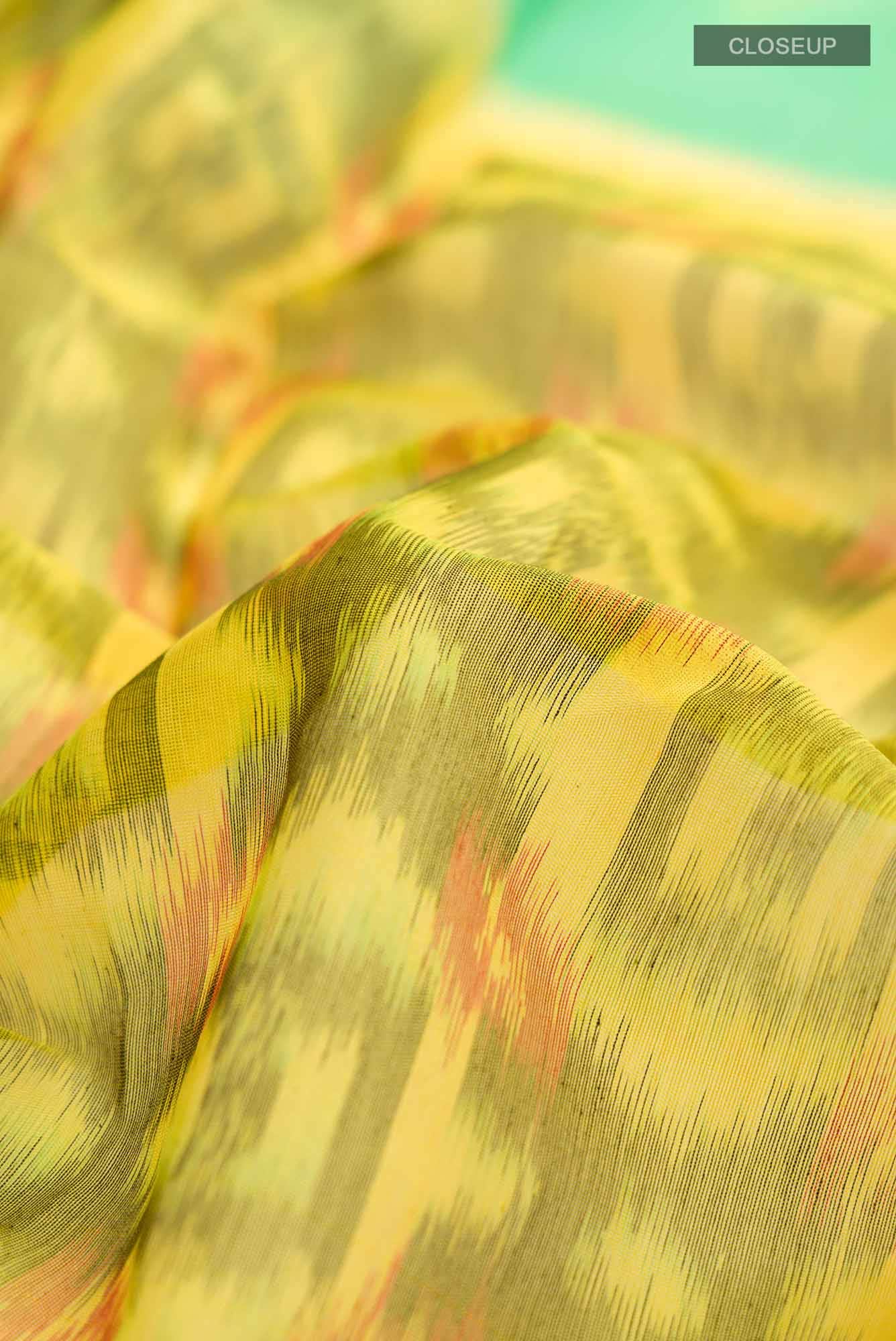 Yellow Silk Cotton Saree