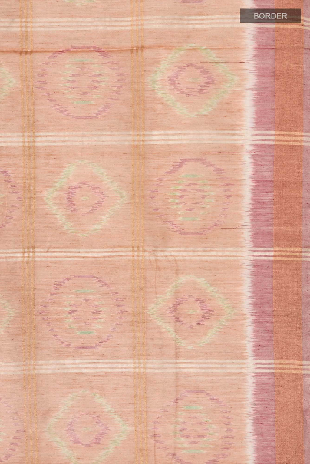 Beige Silk Cotton Saree