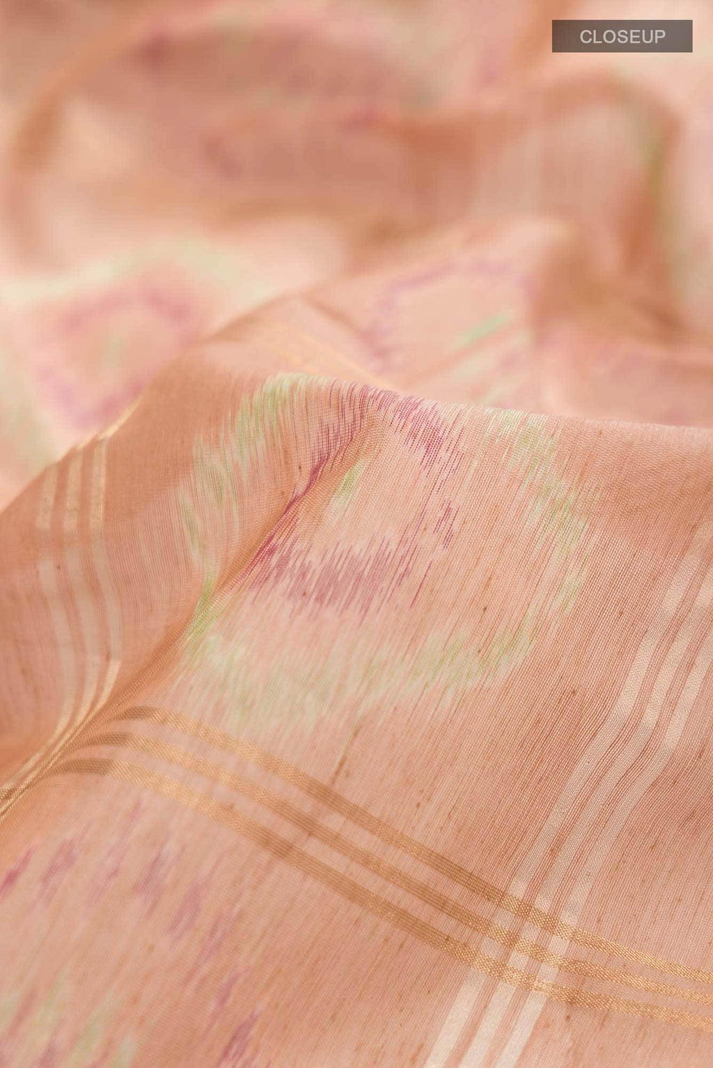 Beige Silk Cotton Saree