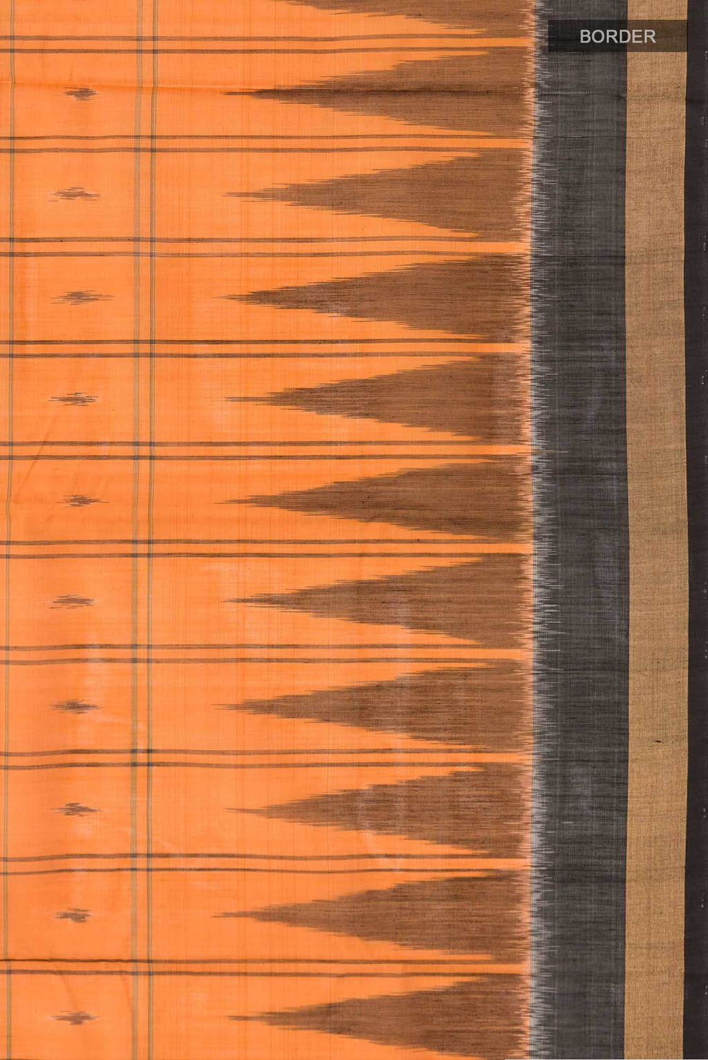 Orange Silk Cotton Saree
