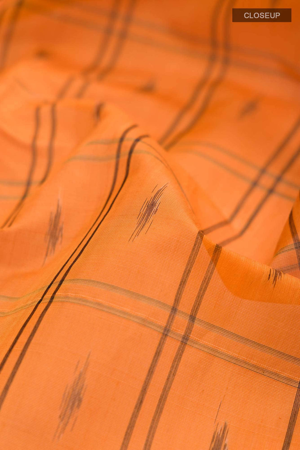 Orange Silk Cotton Saree