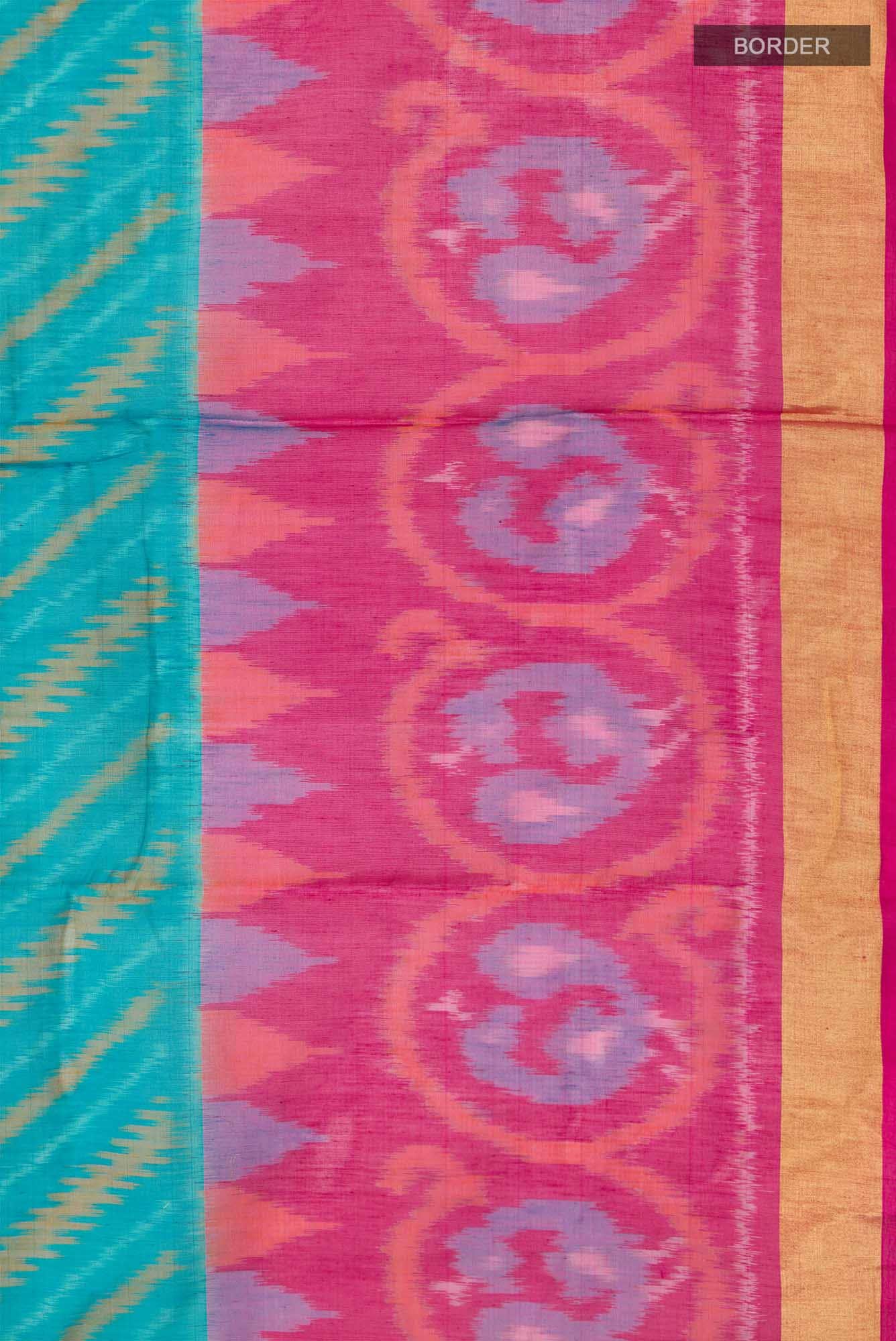Blue Silk Cotton Saree