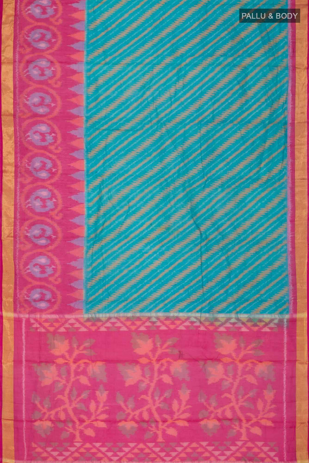 Blue Silk Cotton Saree