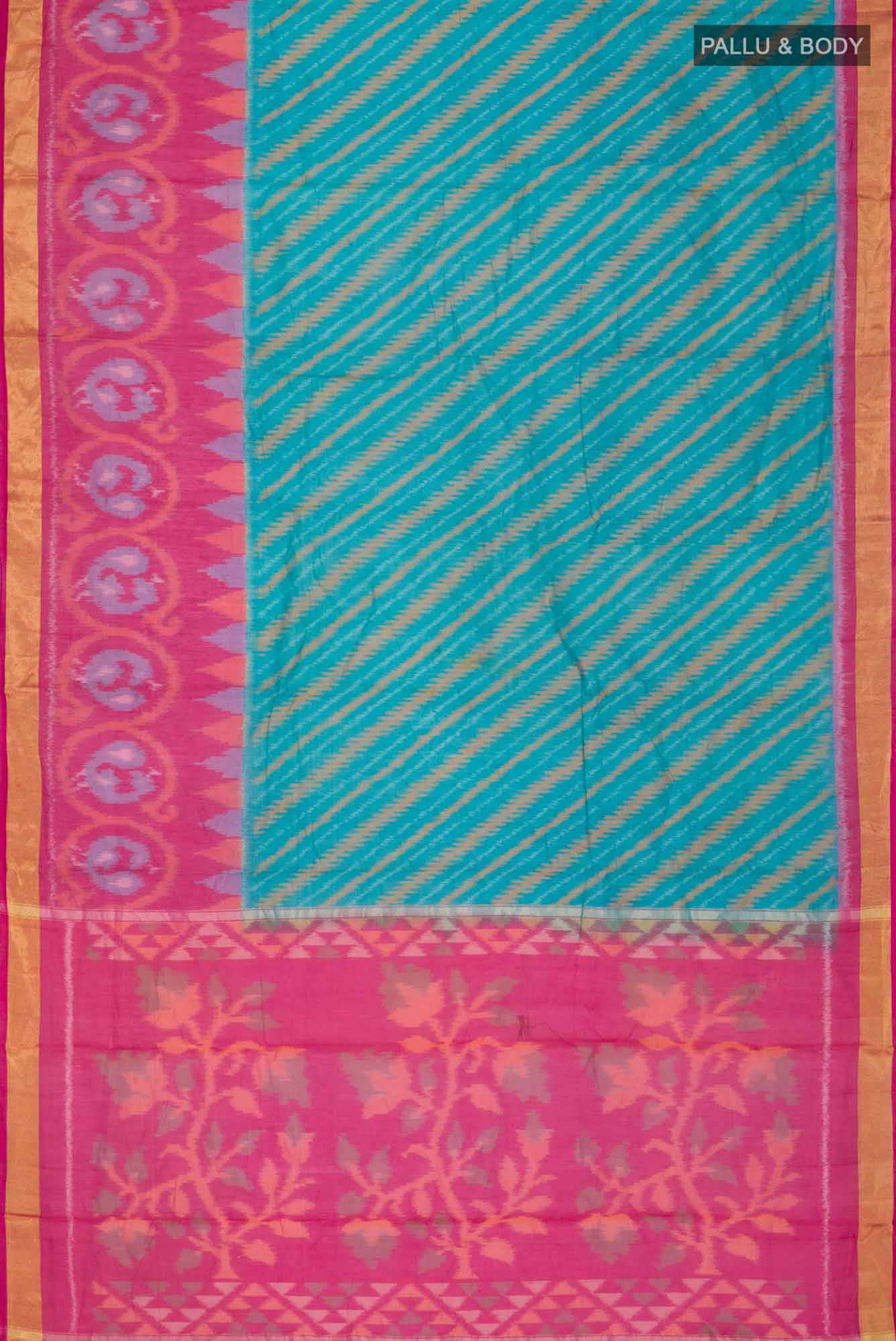 Blue Silk Cotton Saree