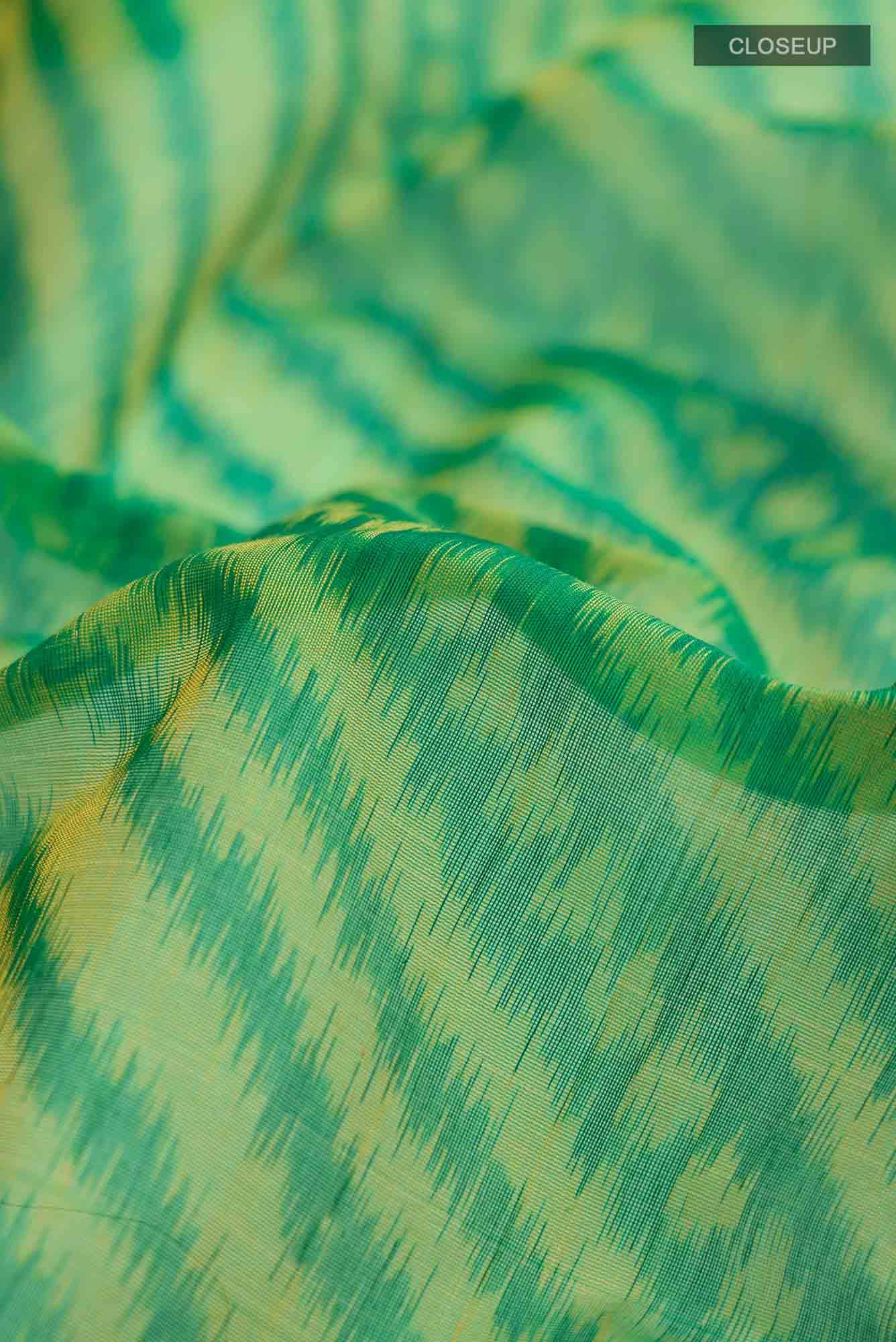 Green Silk Cotton Saree