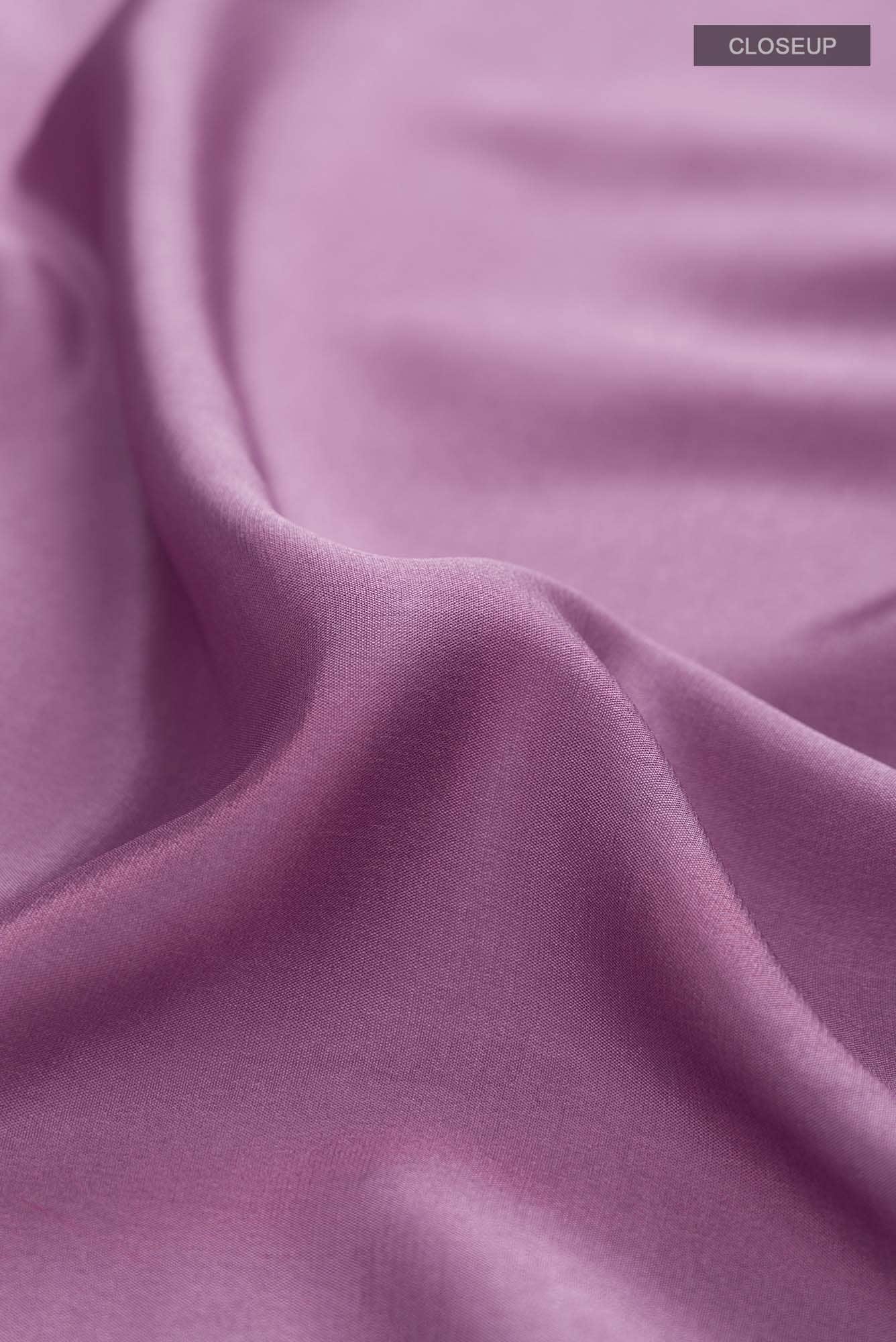 Mauve Mysore Crepe Saree