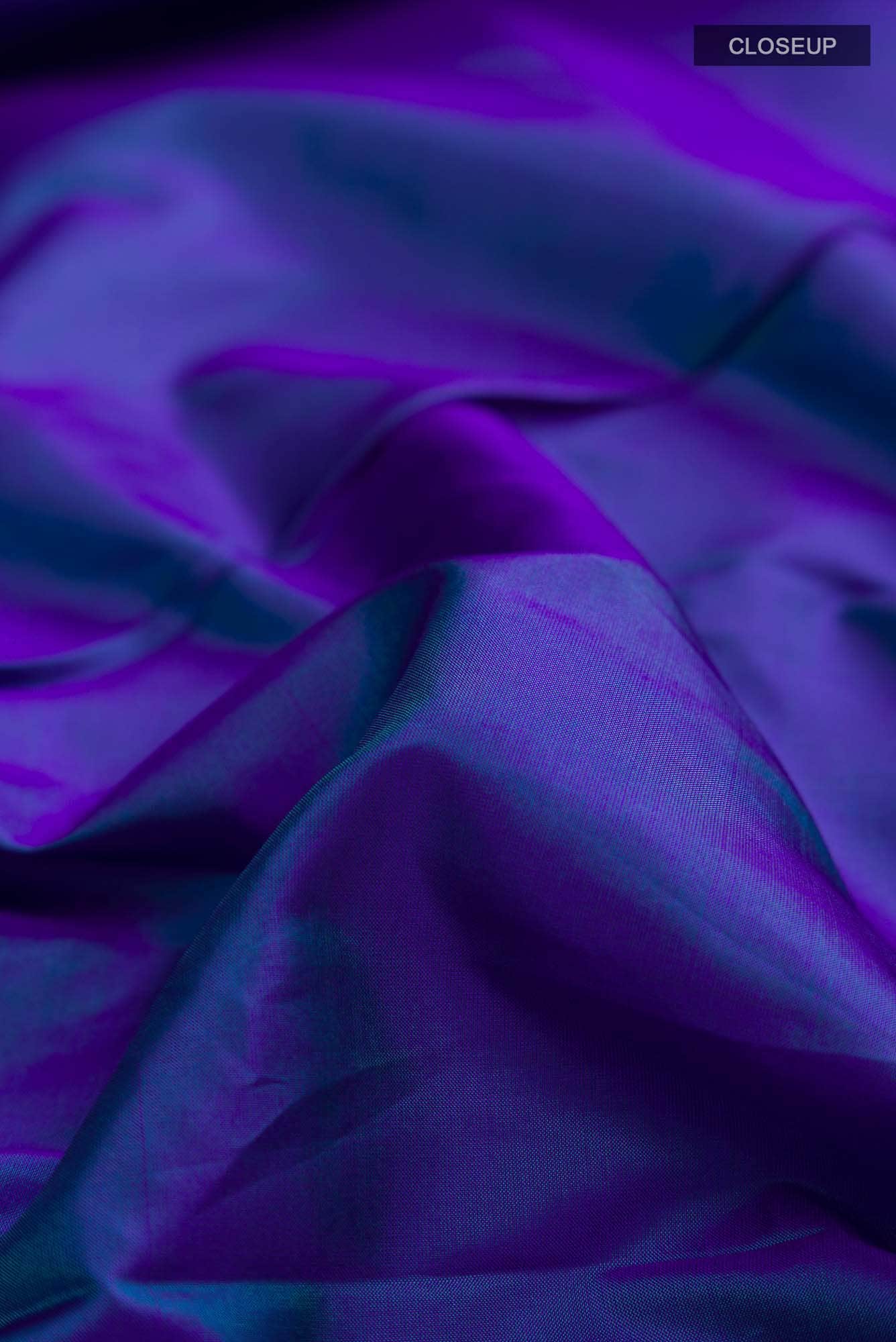 Blue Kanchipuram Silk Saree
