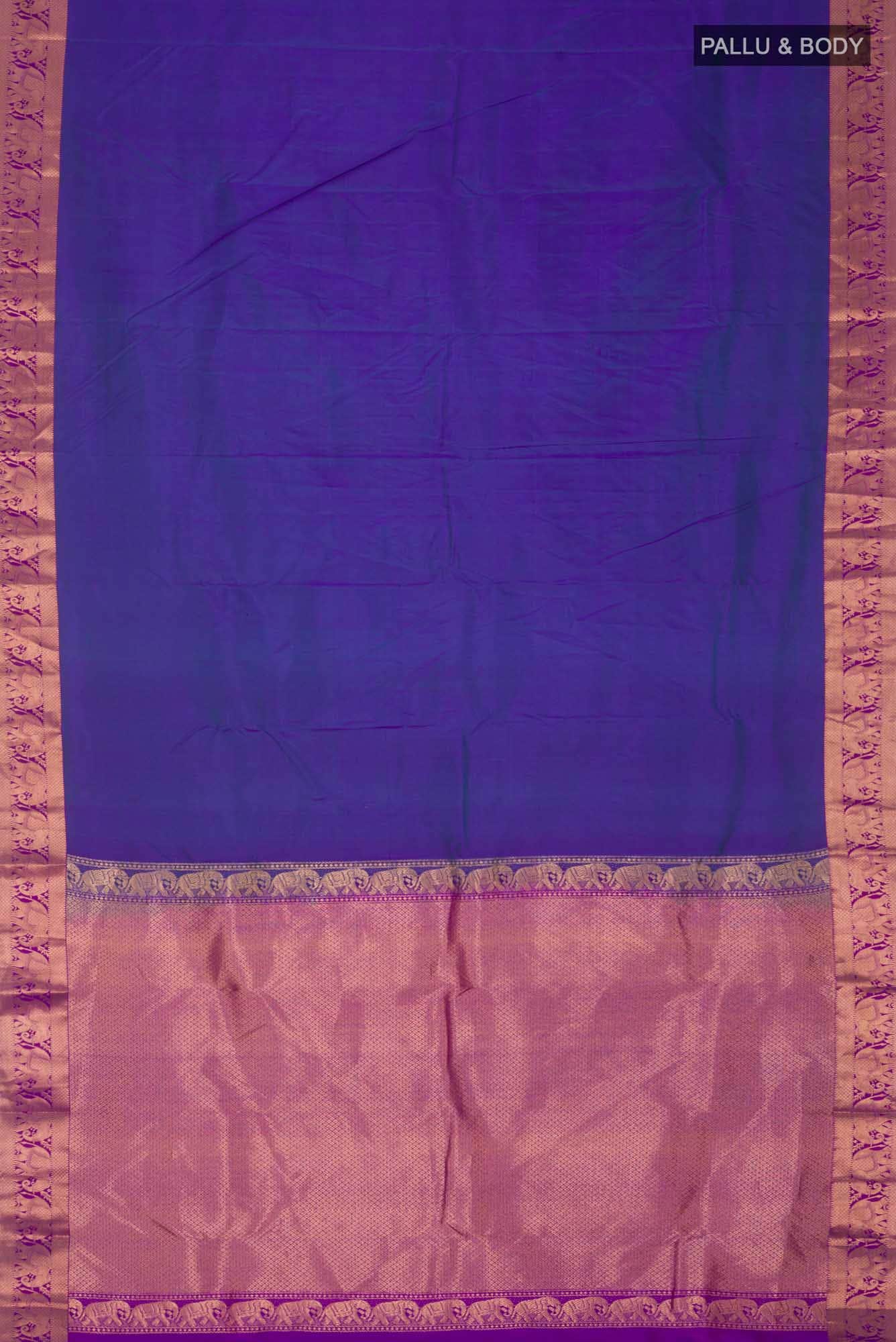 Blue Kanchipuram Silk Saree