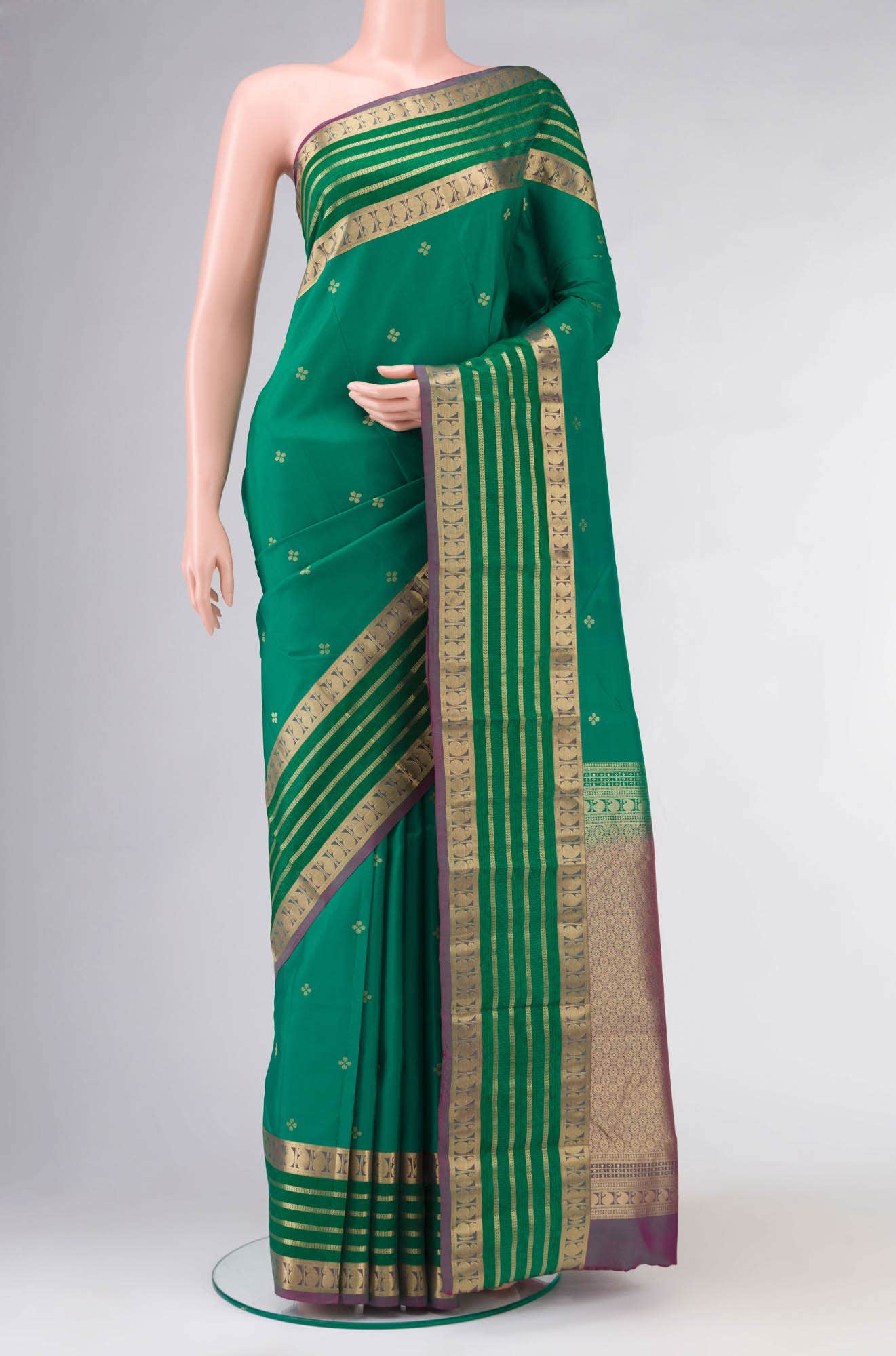 Green Kanchipuram Silk Saree