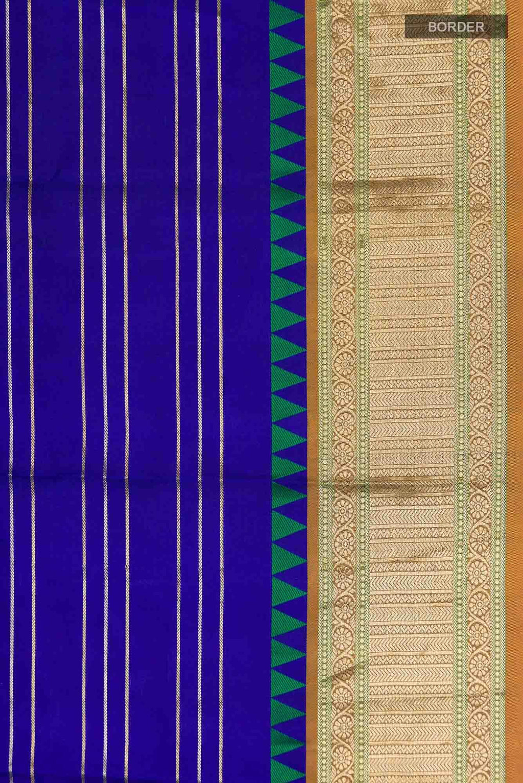 Blue Kanchipuram Silk Saree