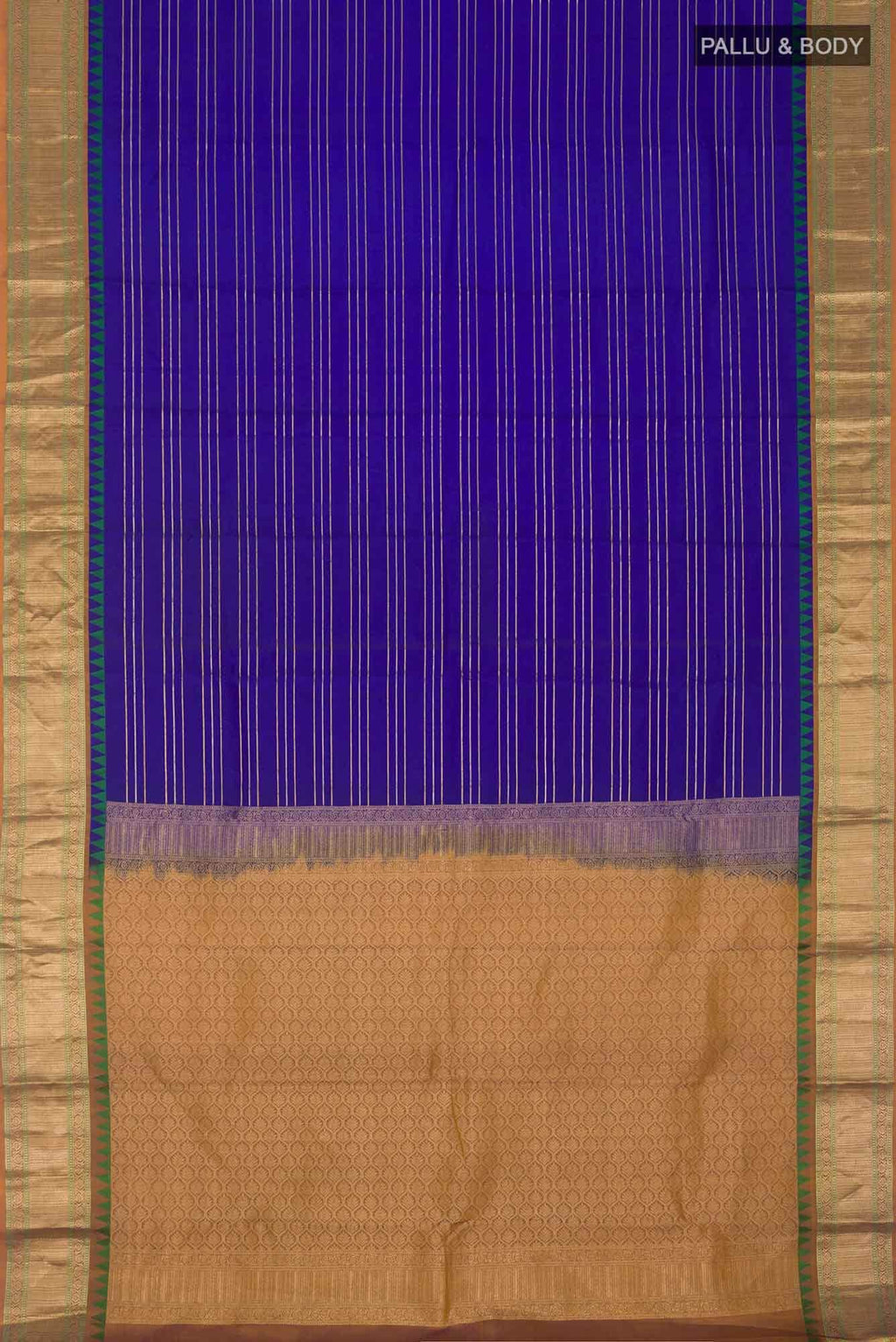 Blue Kanchipuram Silk Saree