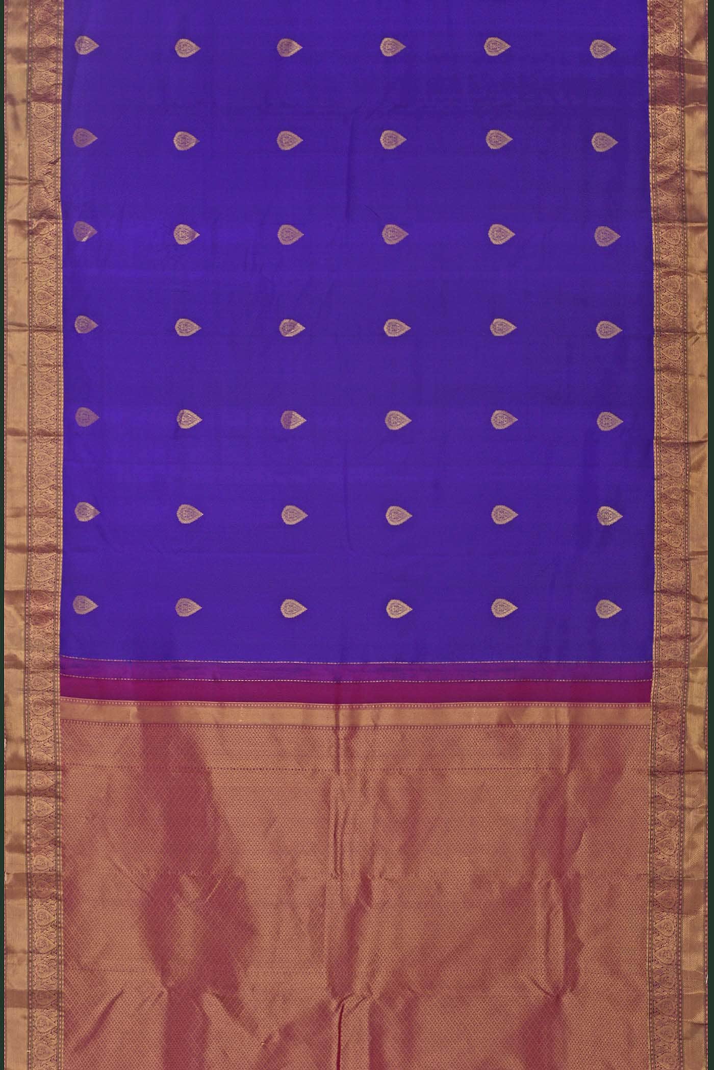 Blue Kanchipuram Silk Saree