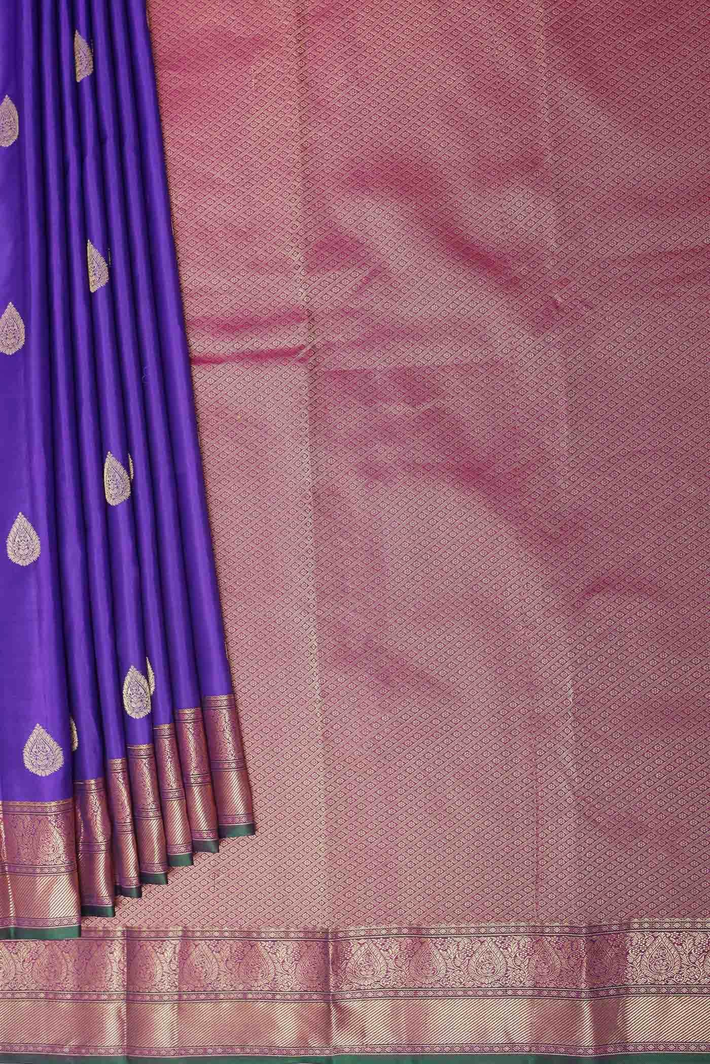 Blue Kanchipuram Silk Saree