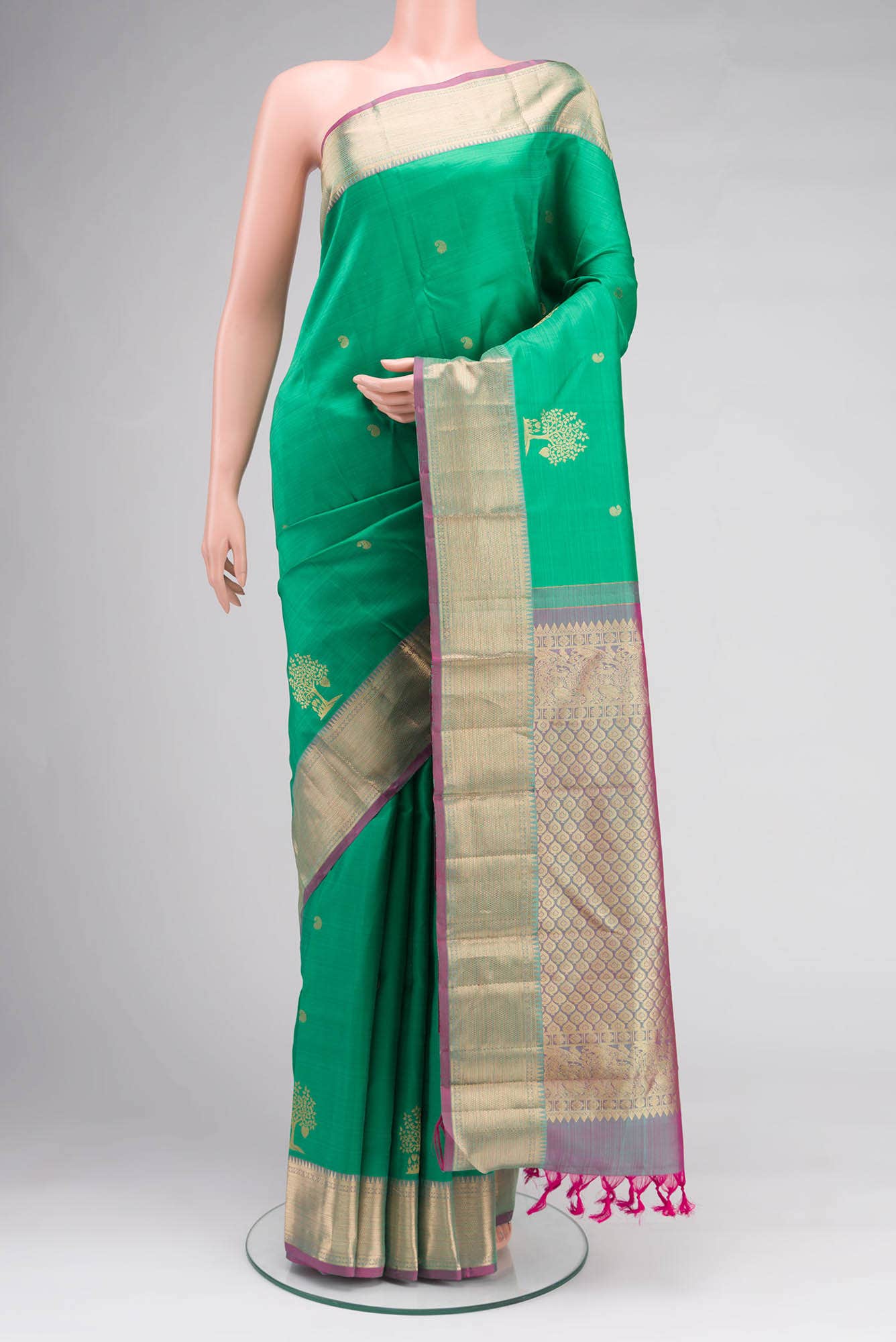 Green Kanchipuram Silk Saree