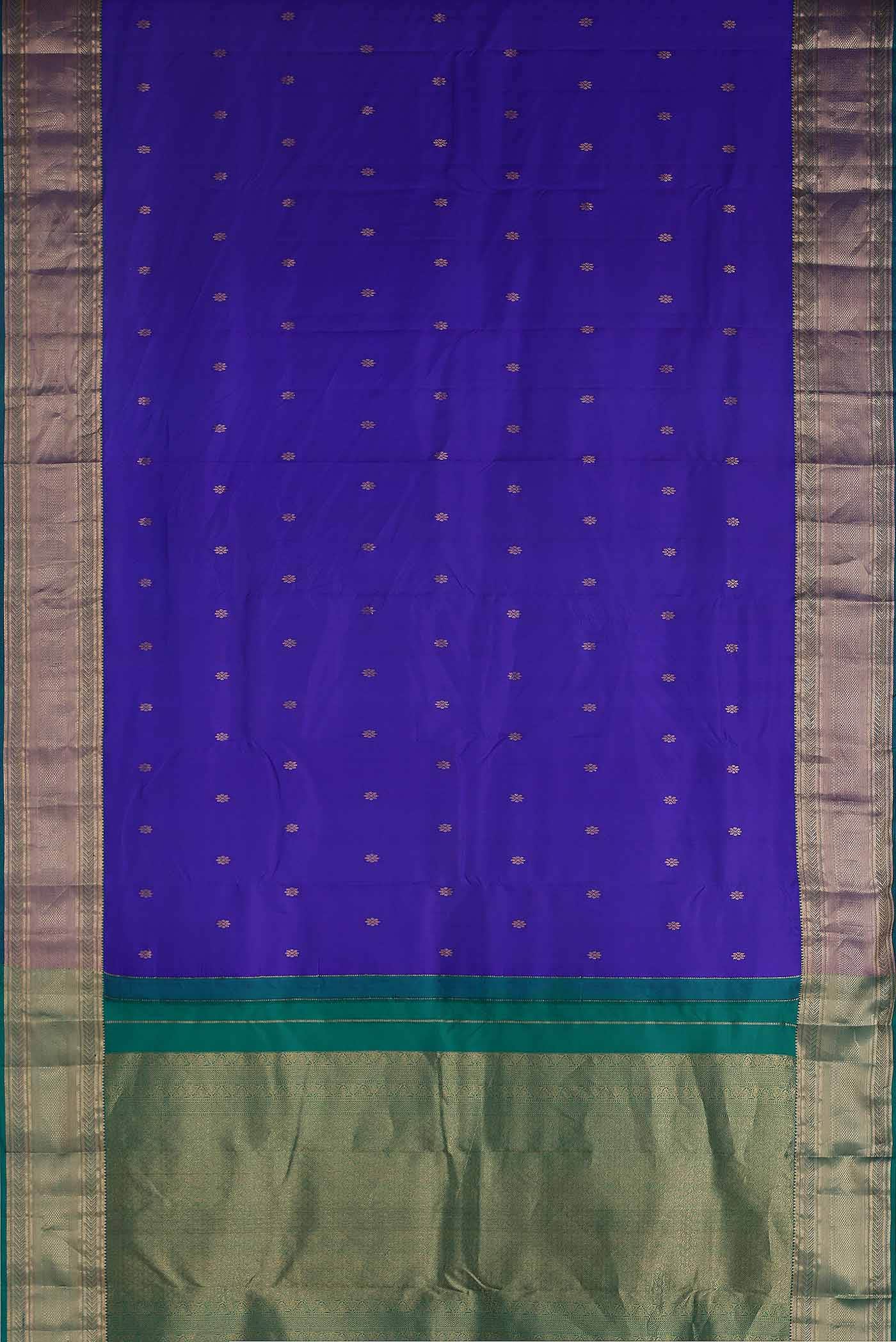 Blue Kanchipuram Silk Saree