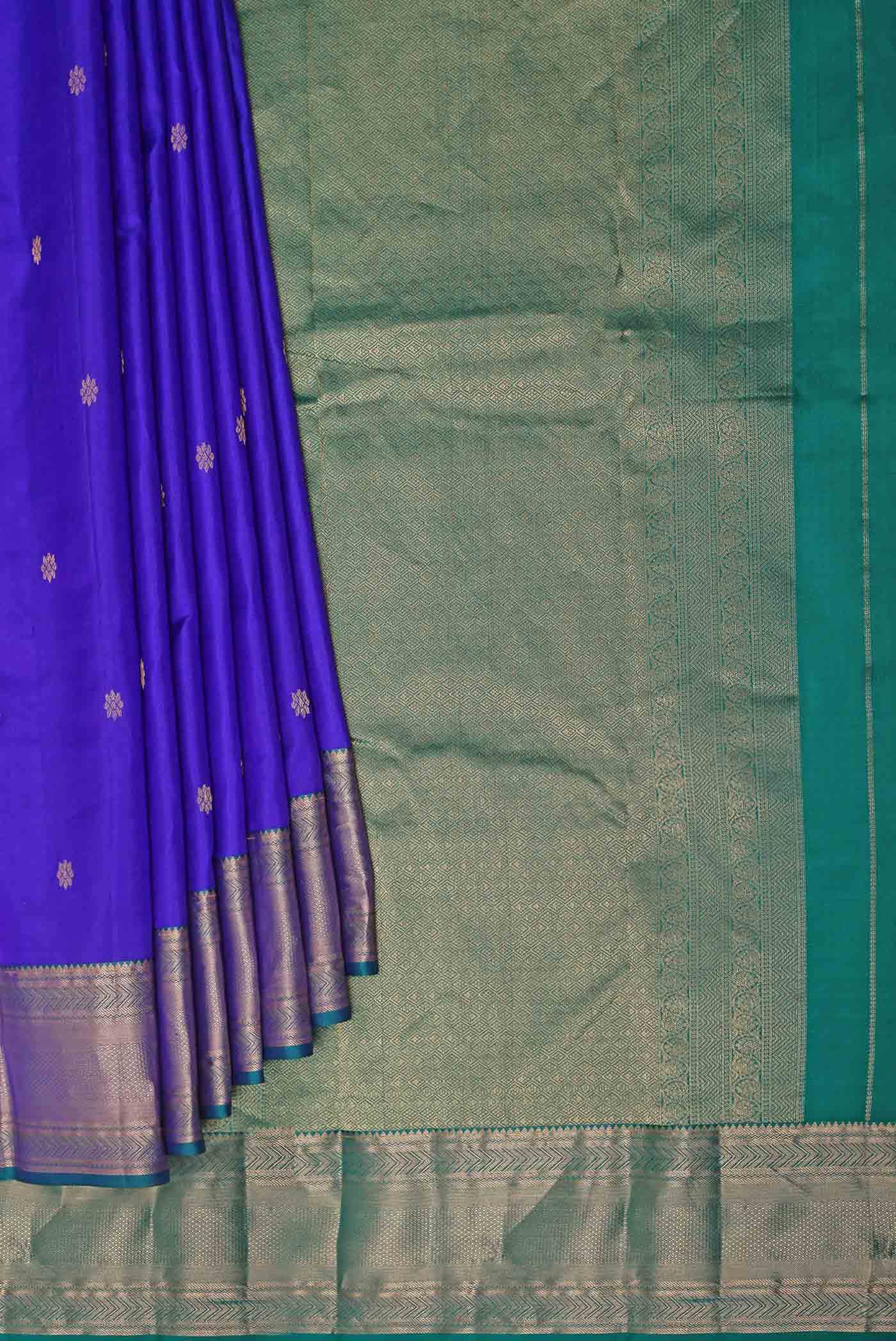 Blue Kanchipuram Silk Saree