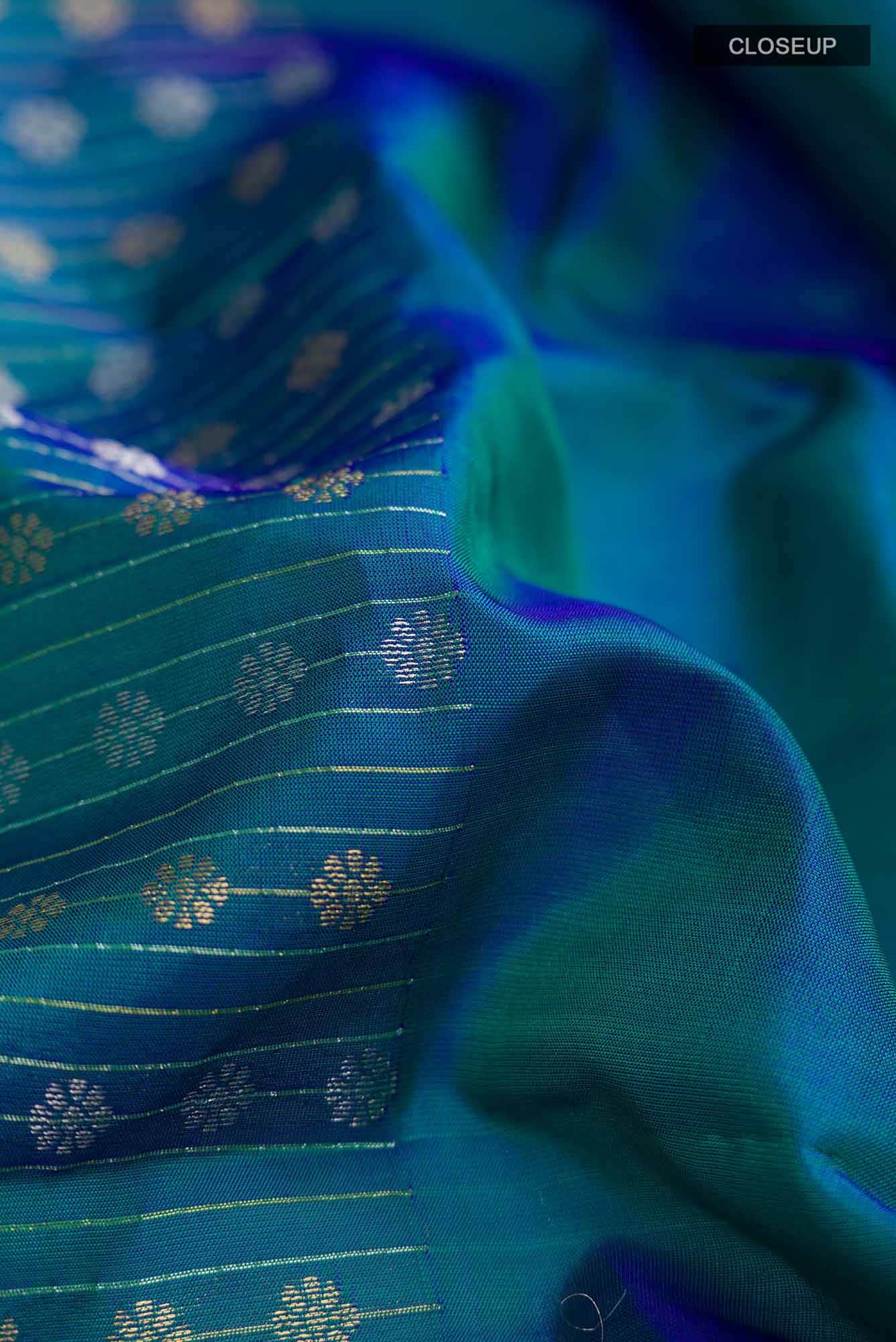 Blue Kanchipuram Silk Saree