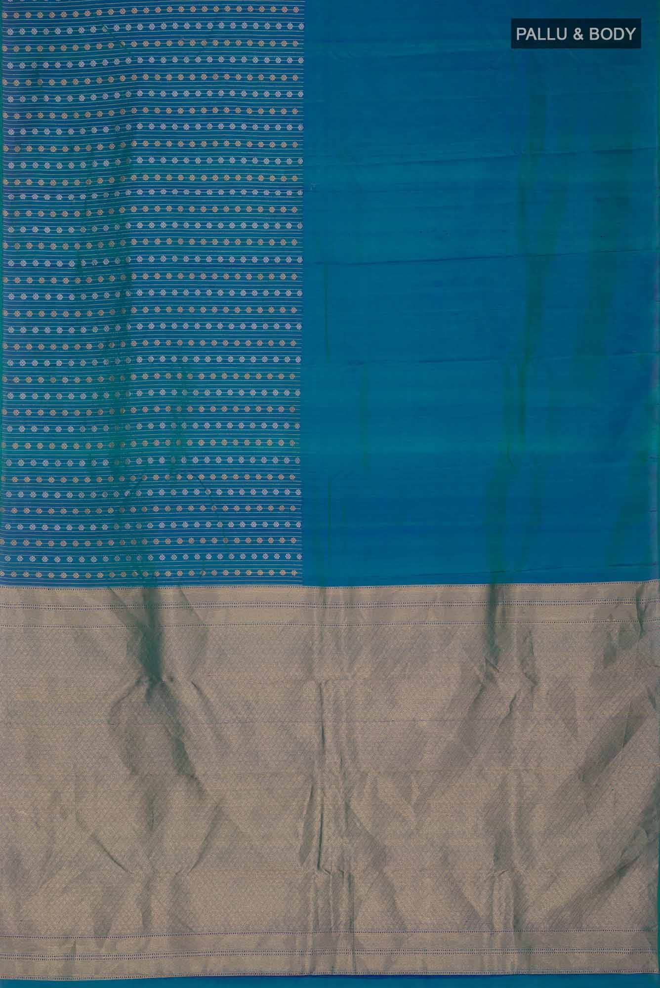 Blue Kanchipuram Silk Saree