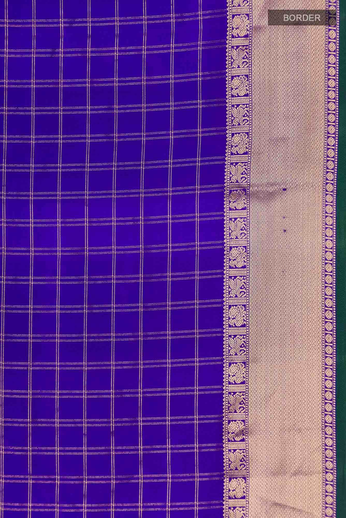 Blue Kanchipuram Silk Saree