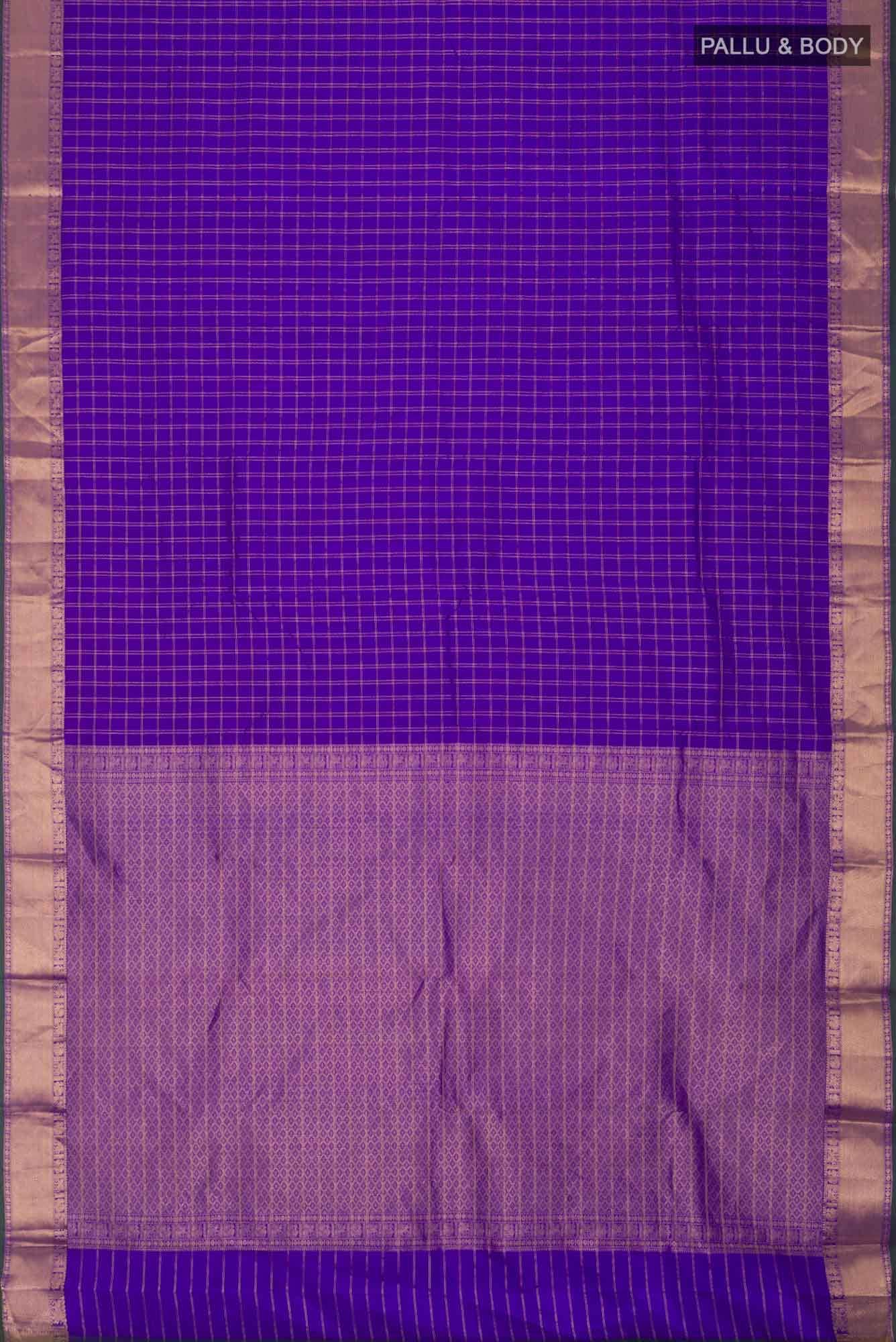 Blue Kanchipuram Silk Saree