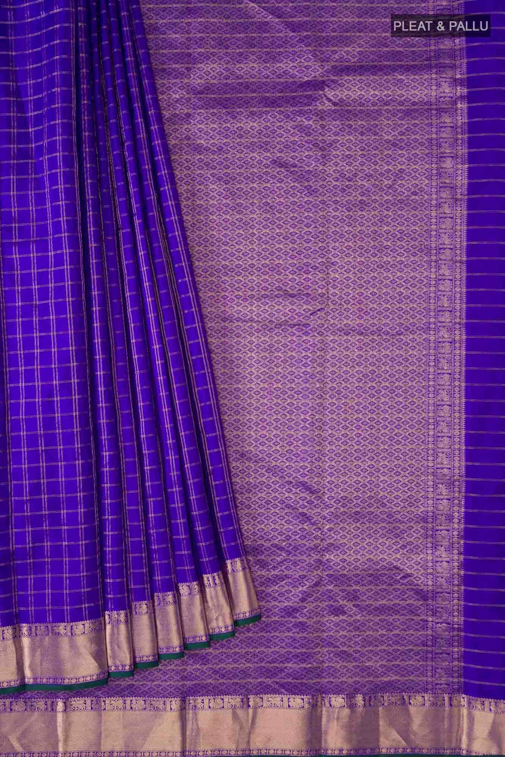 Blue Kanchipuram Silk Saree