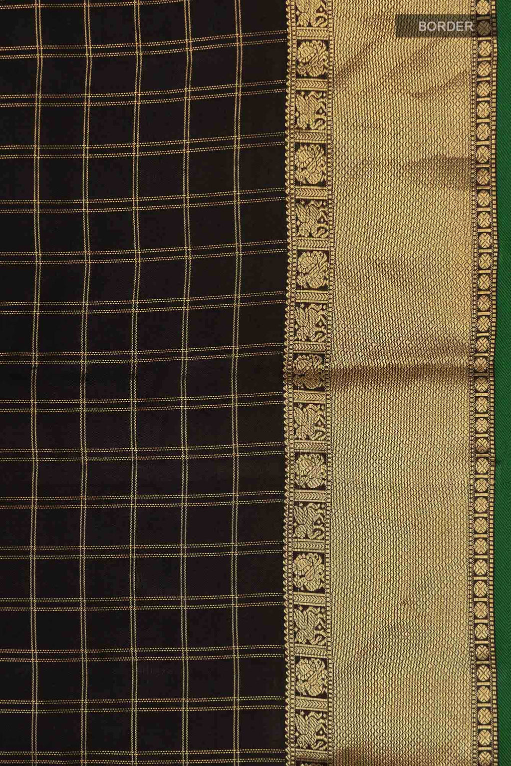Black Kanchipuram Silk Saree