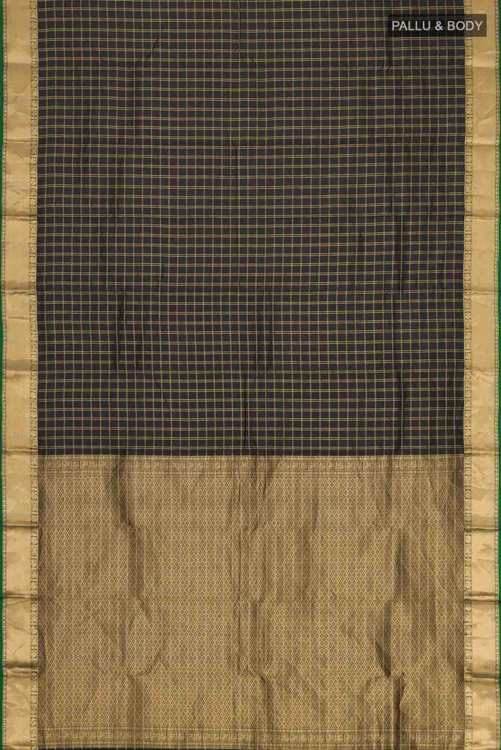 Black Kanchipuram Silk Saree