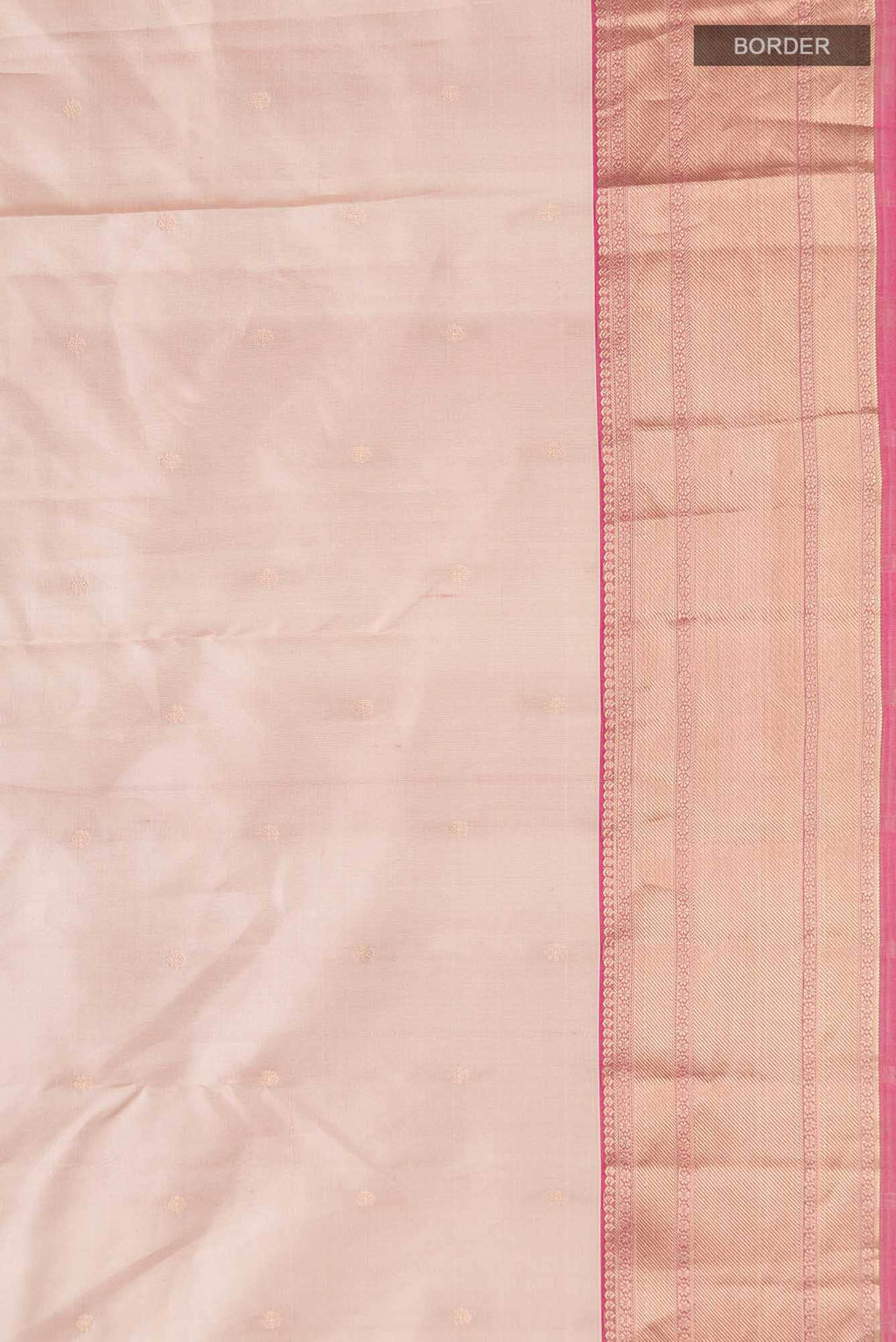 Beige Kanchipuram Silk Saree