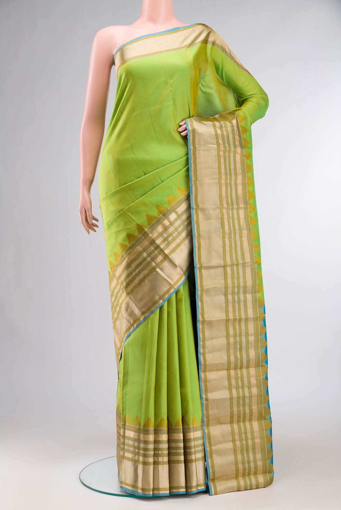 Green Kanchipuram Silk Saree