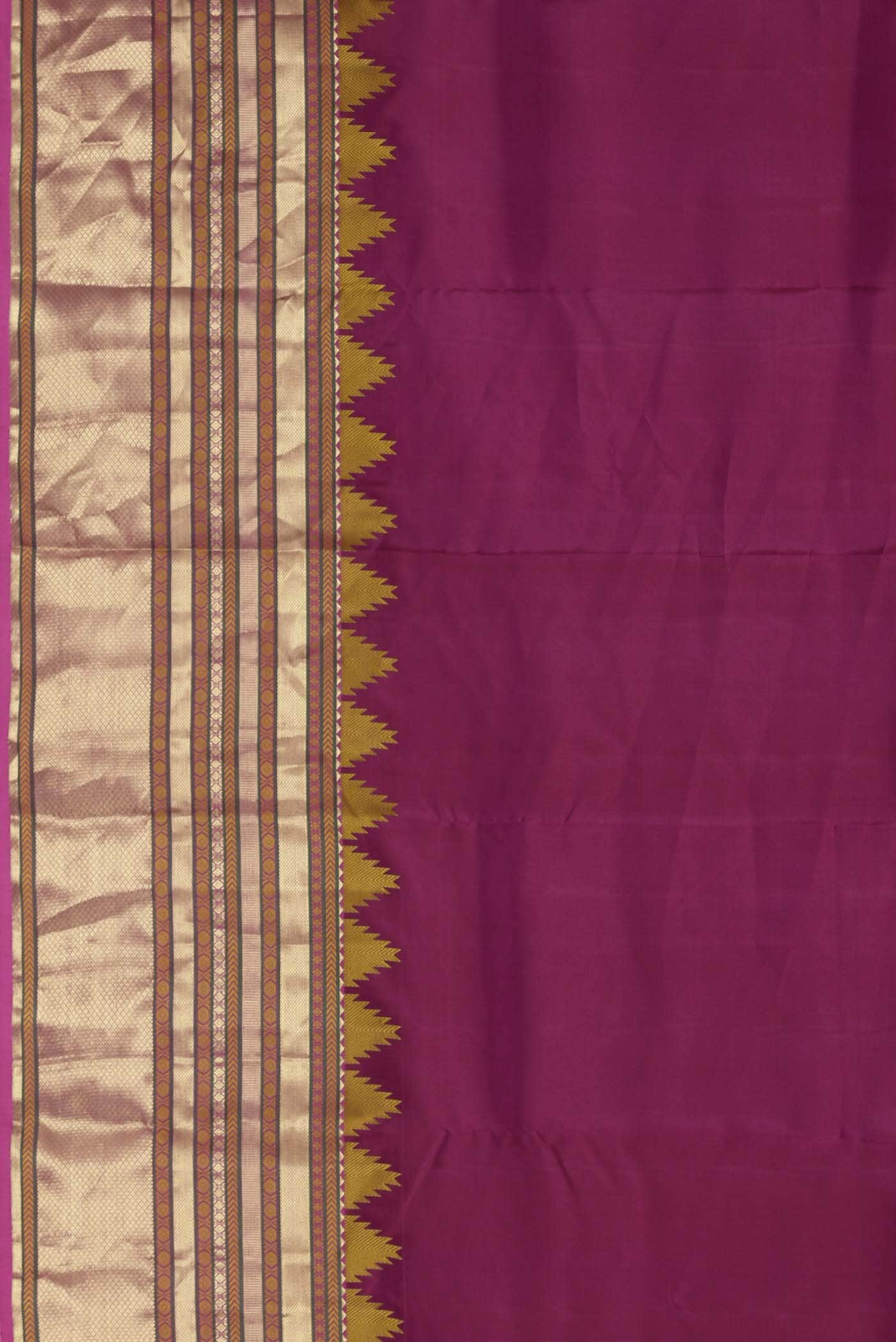Magenta Kanchipuram Silk Saree