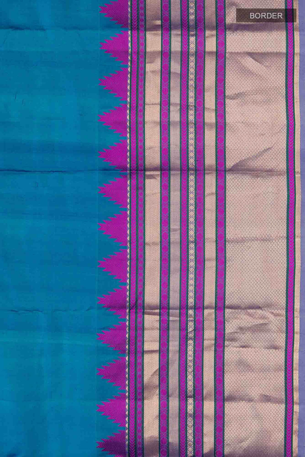 Blue Kanchipuram Silk Saree