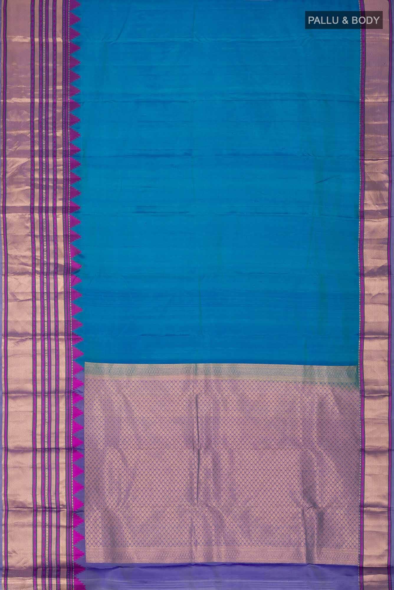Blue Kanchipuram Silk Saree