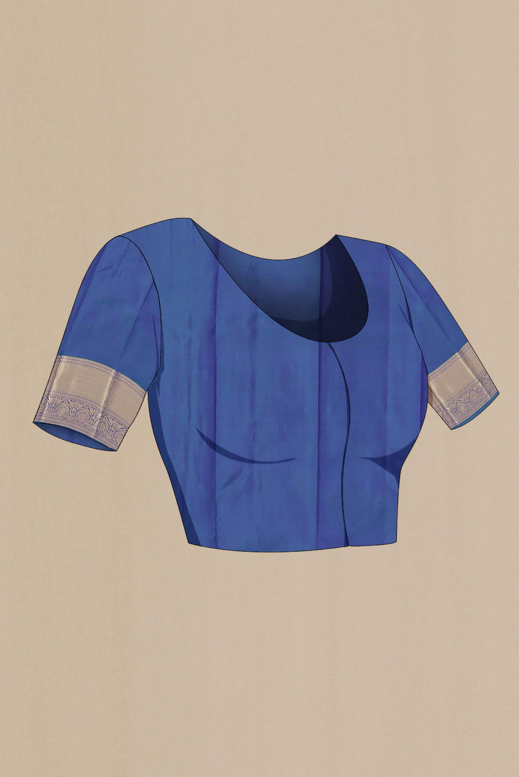 Blue Kanchipuram Silk Saree