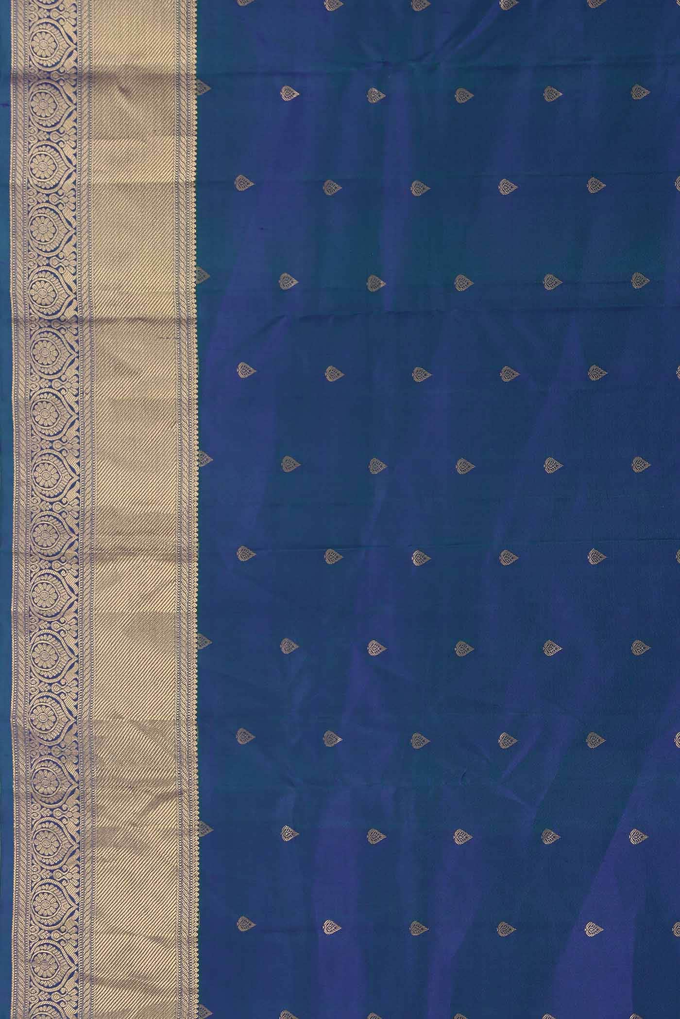 Blue Kanchipuram Silk Saree