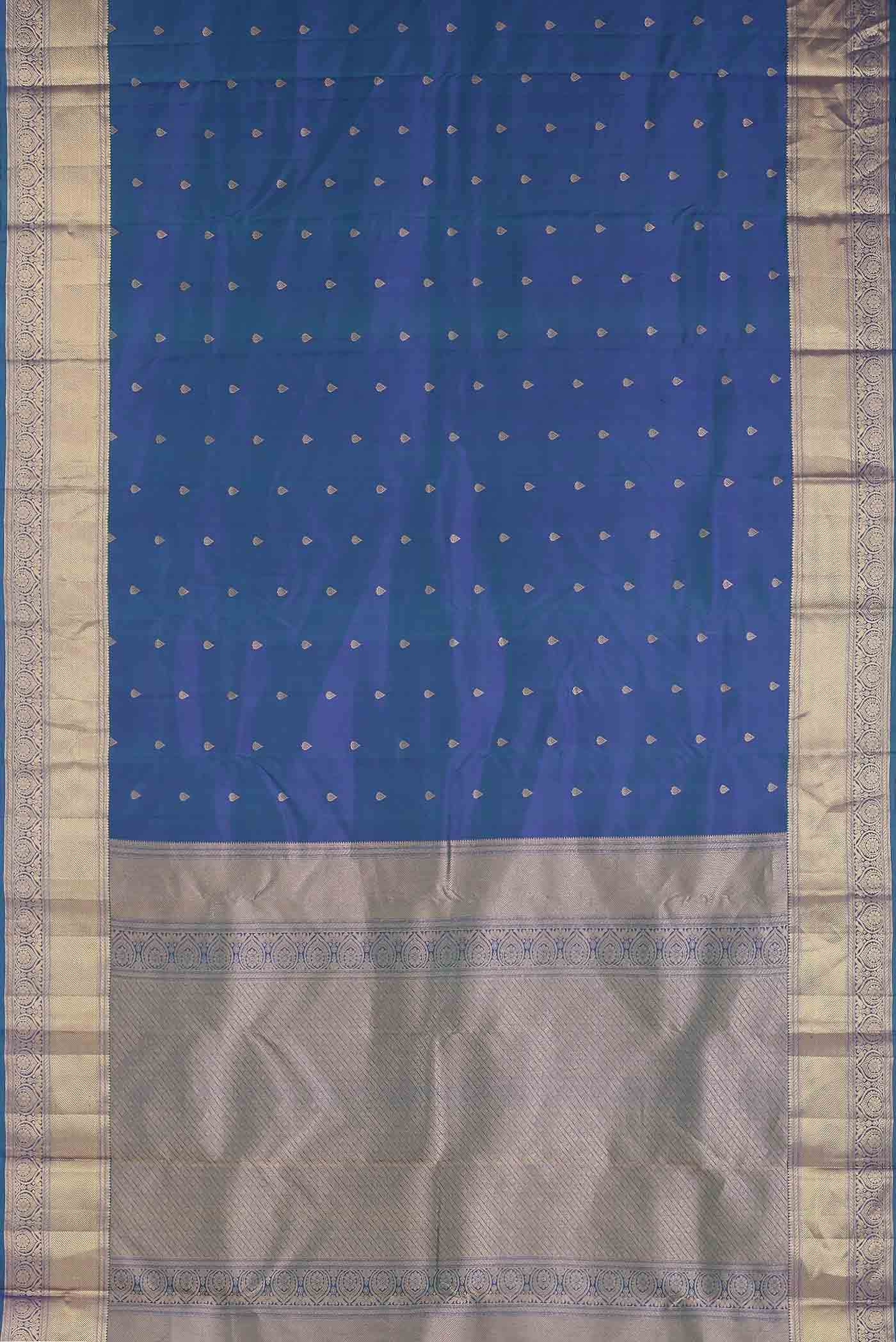 Blue Kanchipuram Silk Saree