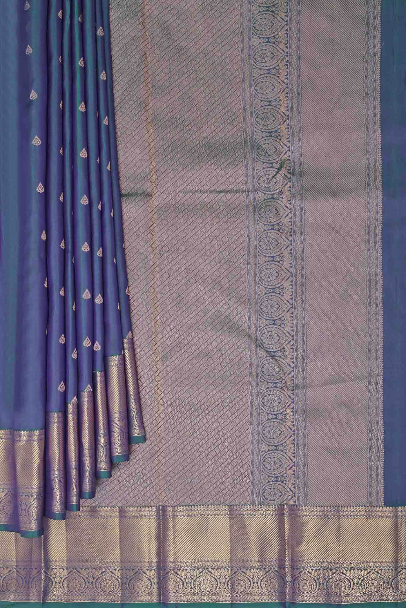 Blue Kanchipuram Silk Saree