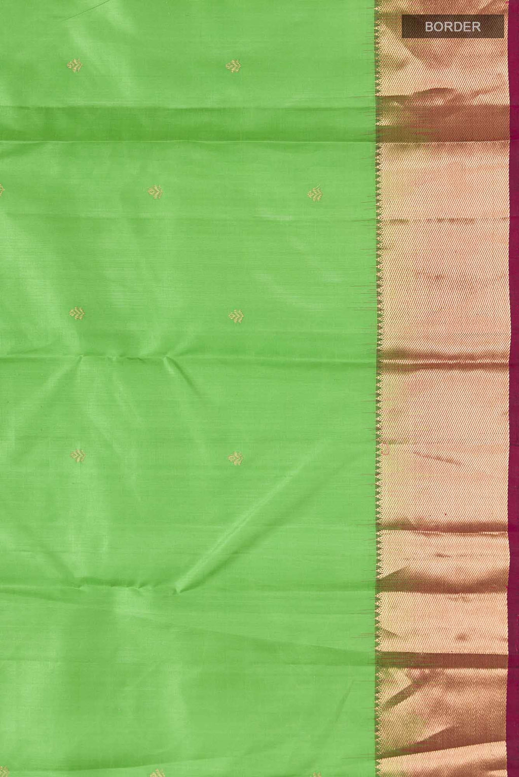 Parrot Green Kanchipuram Silk Saree