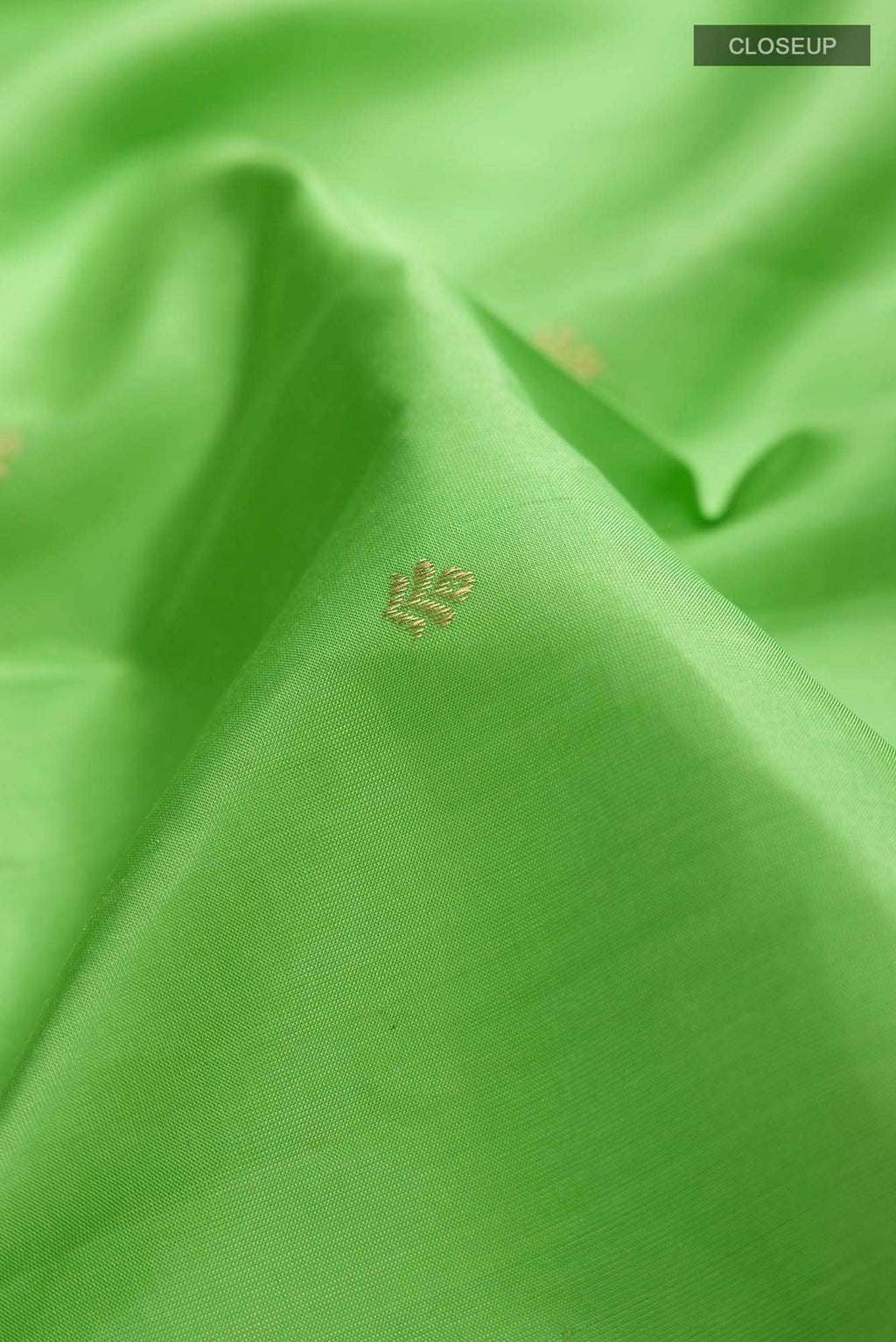 Parrot Green Kanchipuram Silk Saree