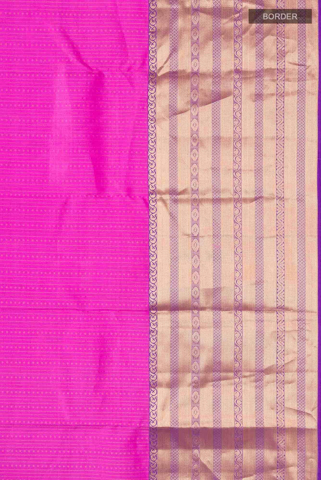 Rose pink Kanchipuram Silk Saree