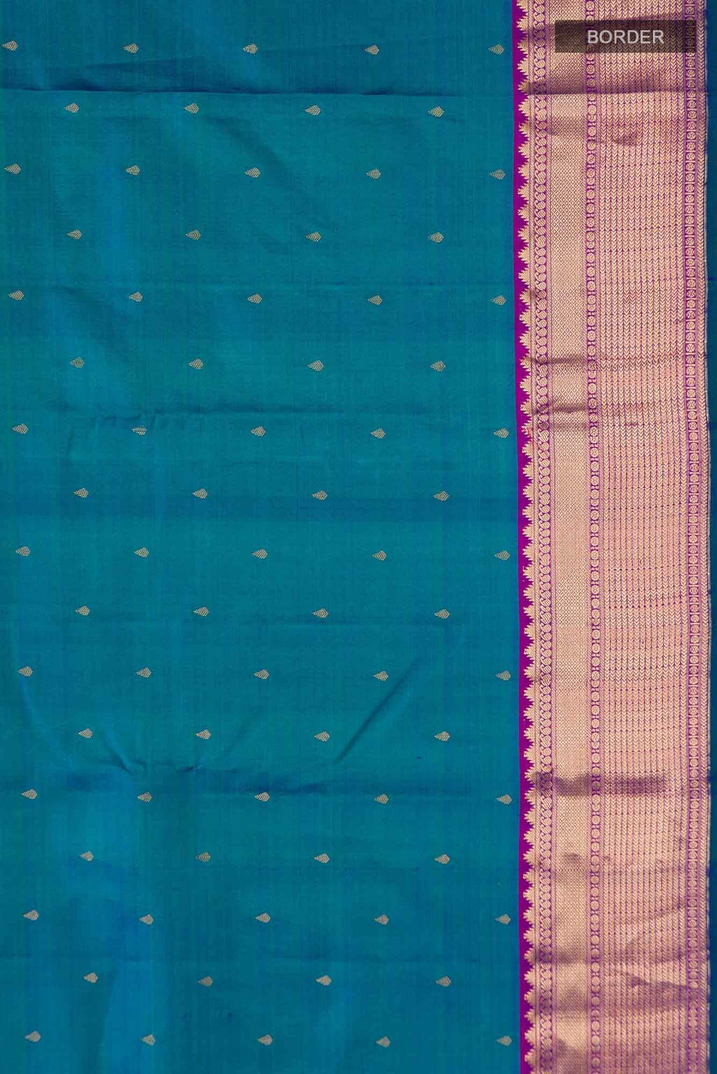Blue Kanchipuram Silk Saree