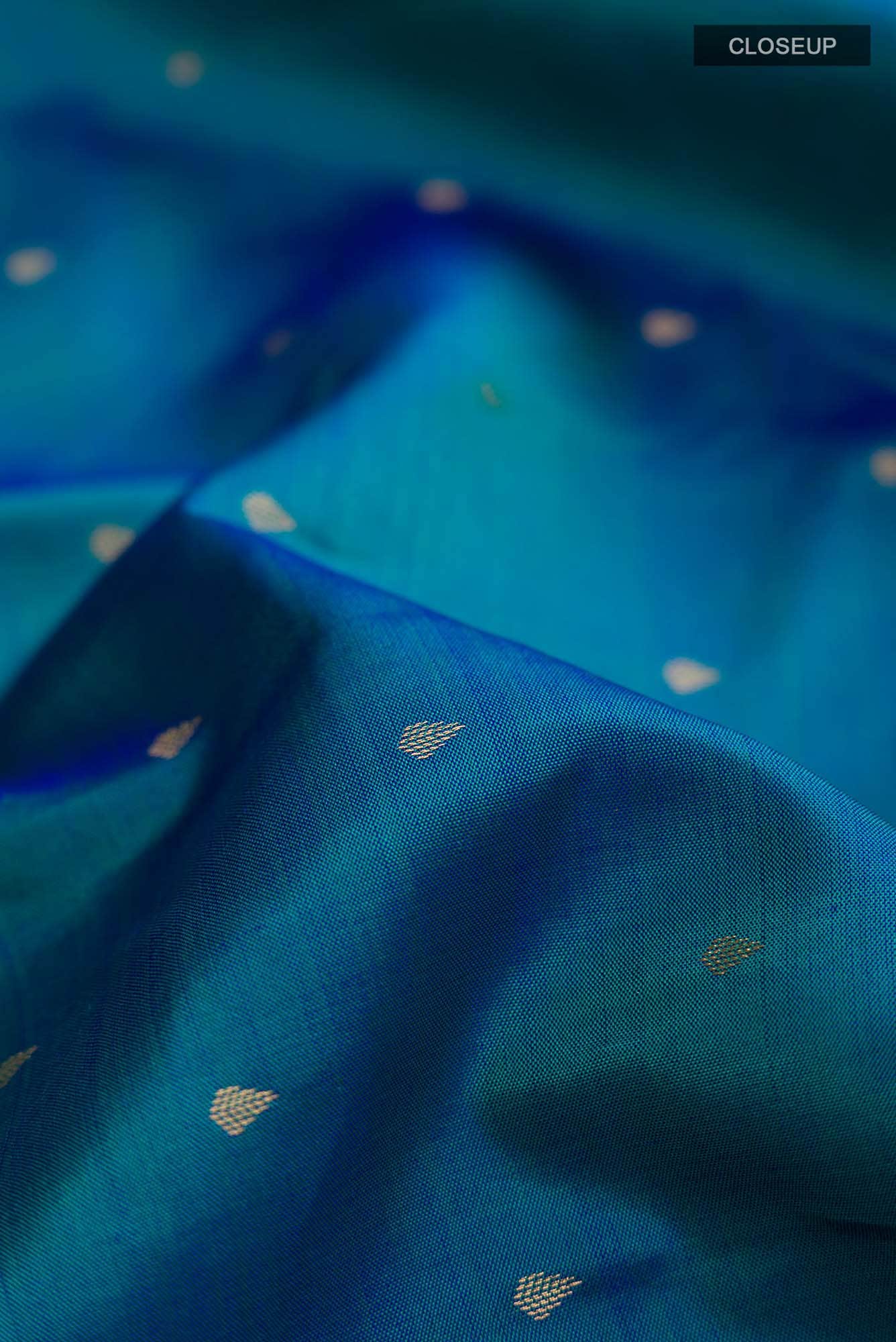 Blue Kanchipuram Silk Saree