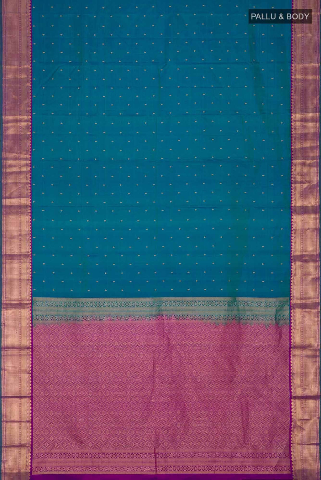 Blue Kanchipuram Silk Saree
