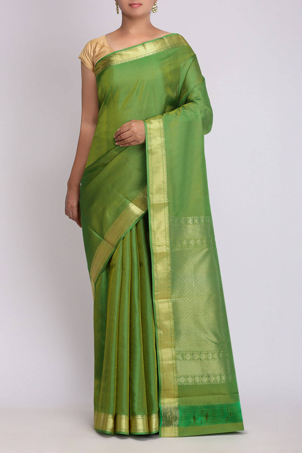 Green Kanchipuram Silk Saree